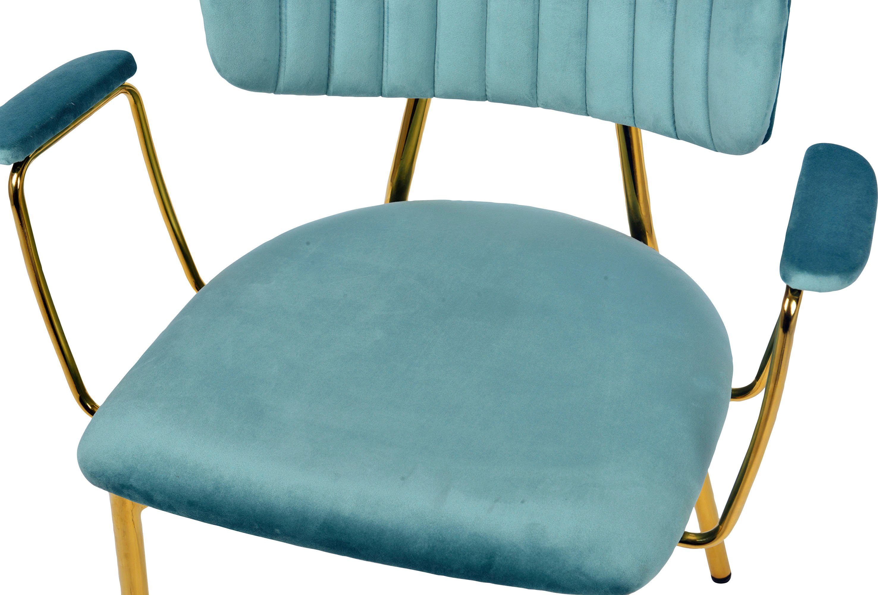 Kayoom Stoel met 4 poten Stoel Kian 225 2-delige set, frame van RVS, rugkussen (set, 2 stuks)
