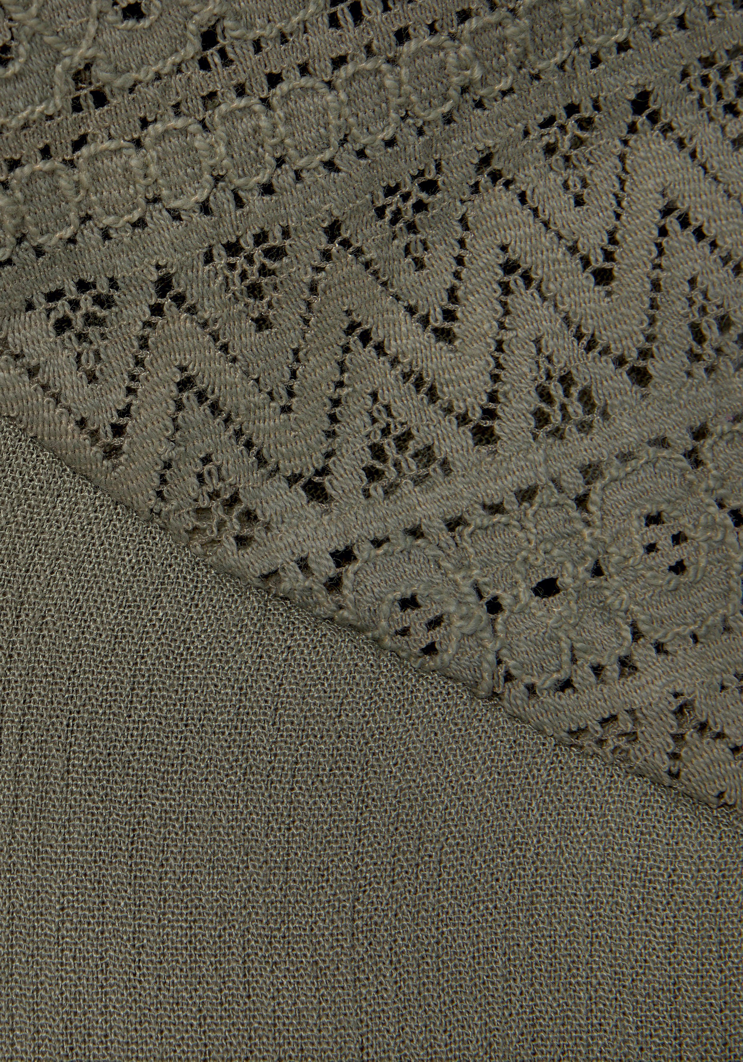 Lascana Tuniekjurk met wijde mouwen, van kant, blousejurk, strandkleding
