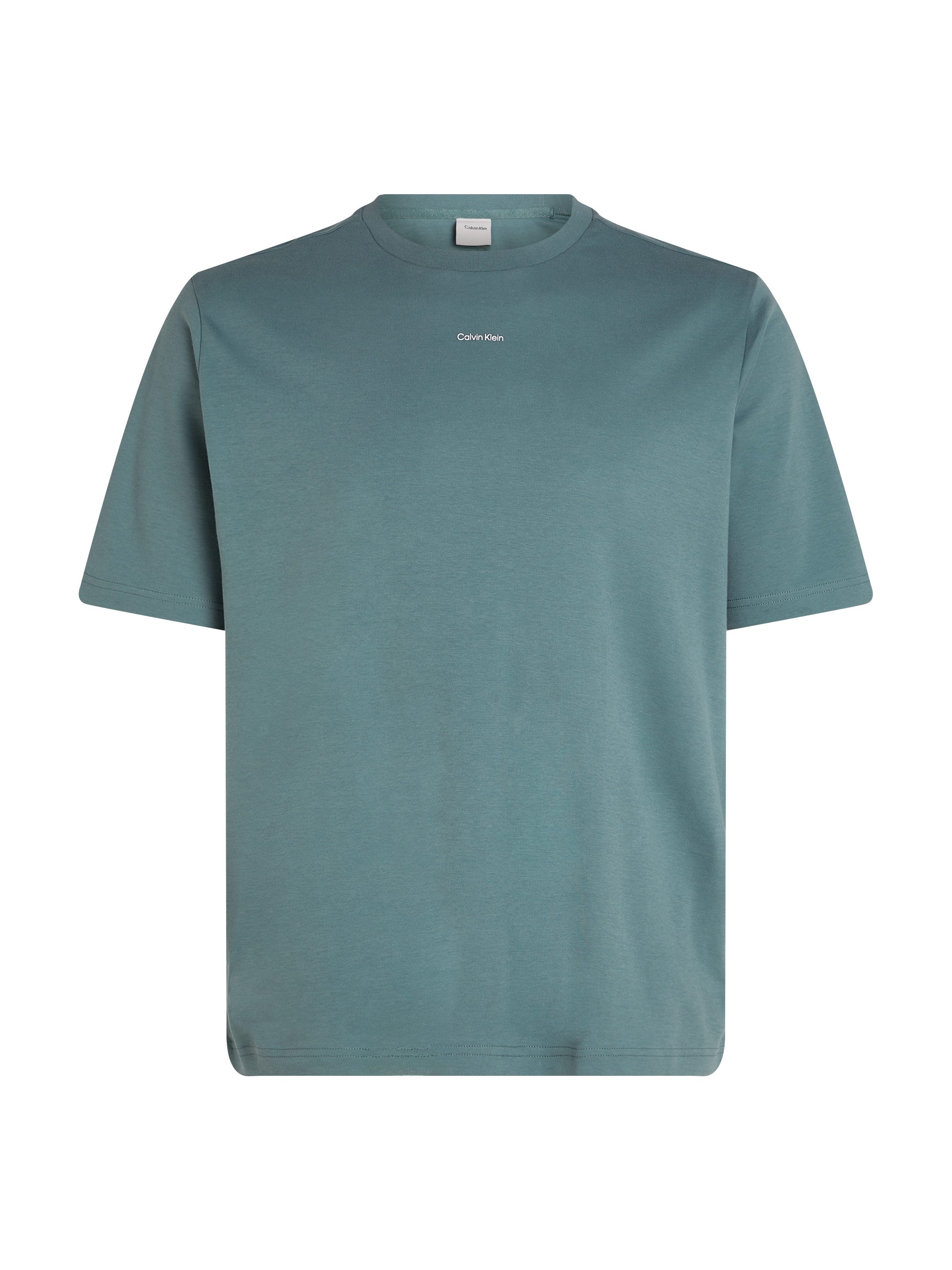 Calvin Klein T-shirt BT_NANO LOGO INTERLOCK T-SHIRT in grote maten met logo-opschrift