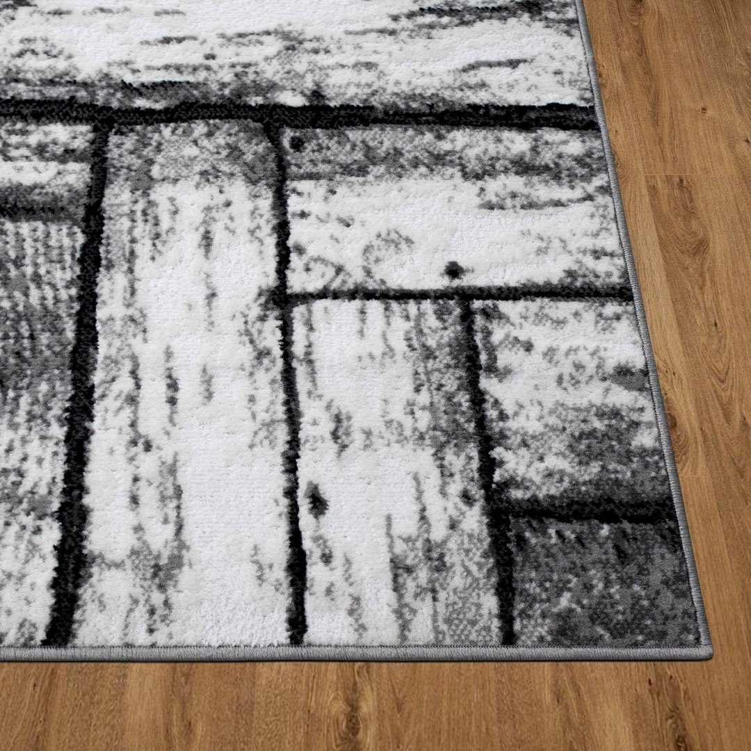 my home Vloerkleed Sierning zachte pool, kortpolig, modern ontwerp, in hout-look