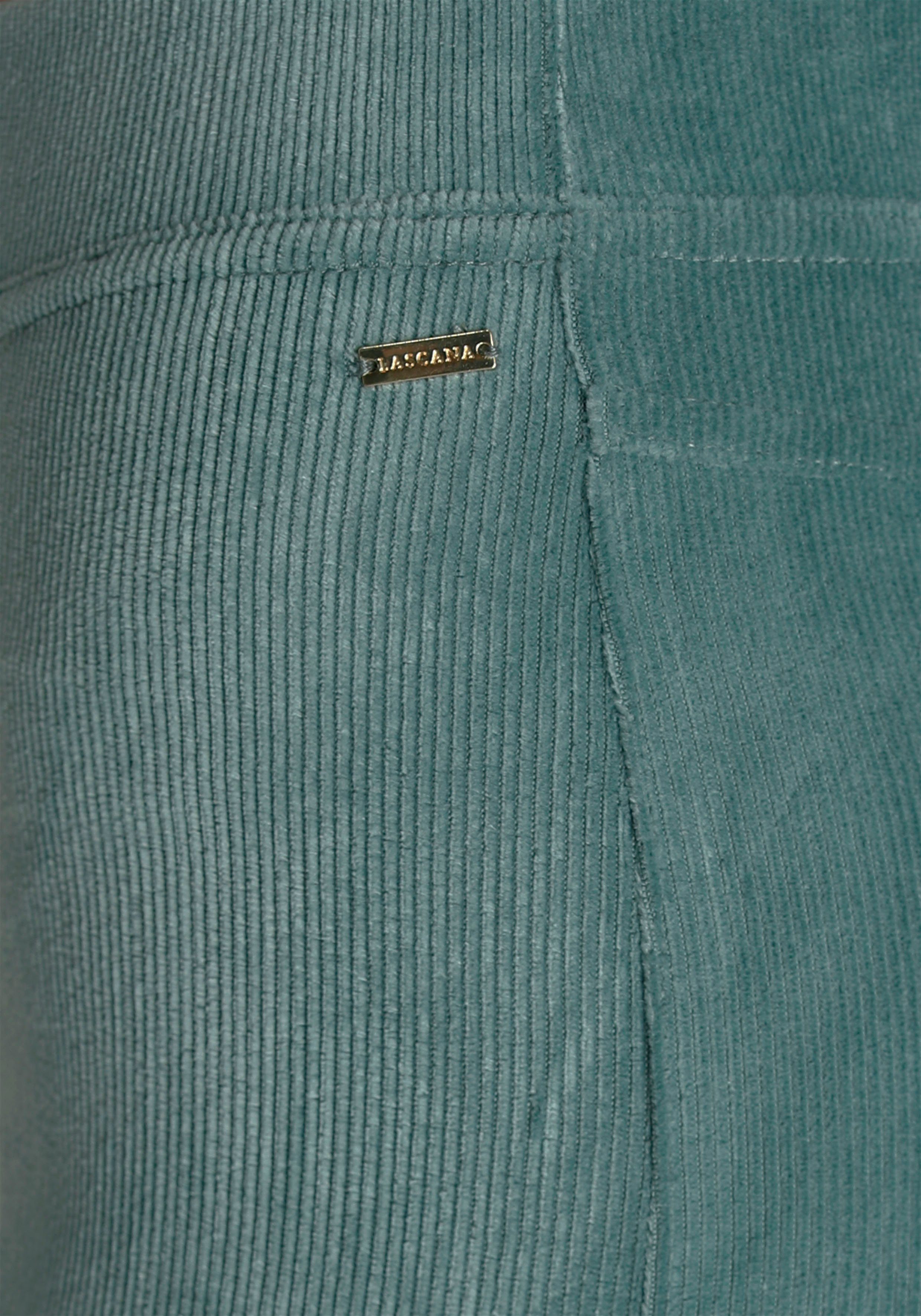 Lascana Legging uit zacht materiaal in cordlook, loungewear