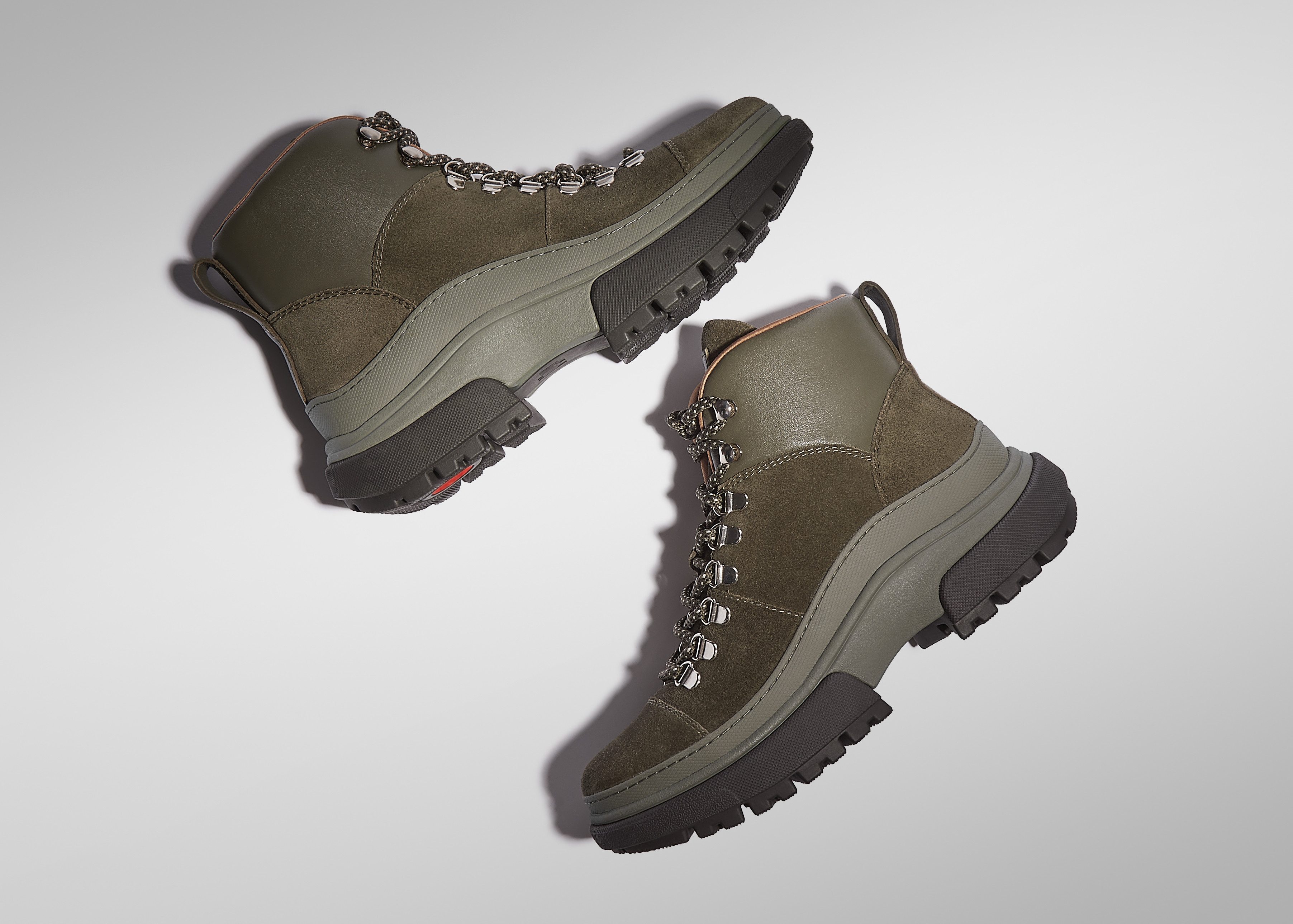 Fitflop Veterschoenen WYLDER SUEDE HIKER-LACE BOOTS Trekking boots, veterschoenen met robuuste plateauzool