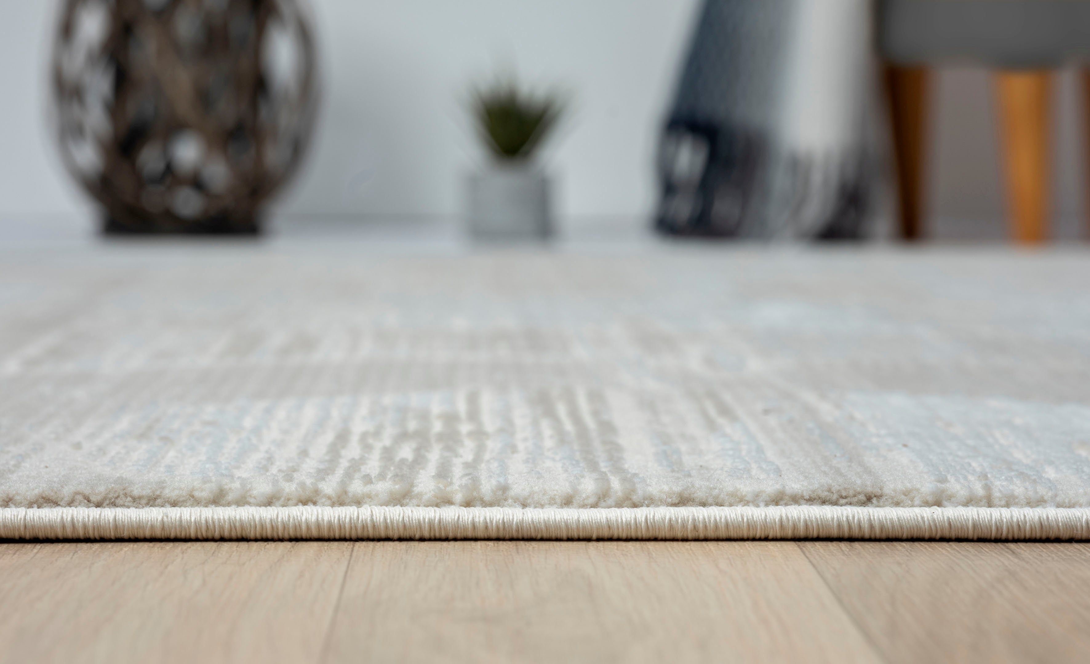 Myflair Möbel & Accessoires Vloerkleed My Circles Kortpolig, modern ontwerp, retro-stijl, met franjes, bijzonder zacht