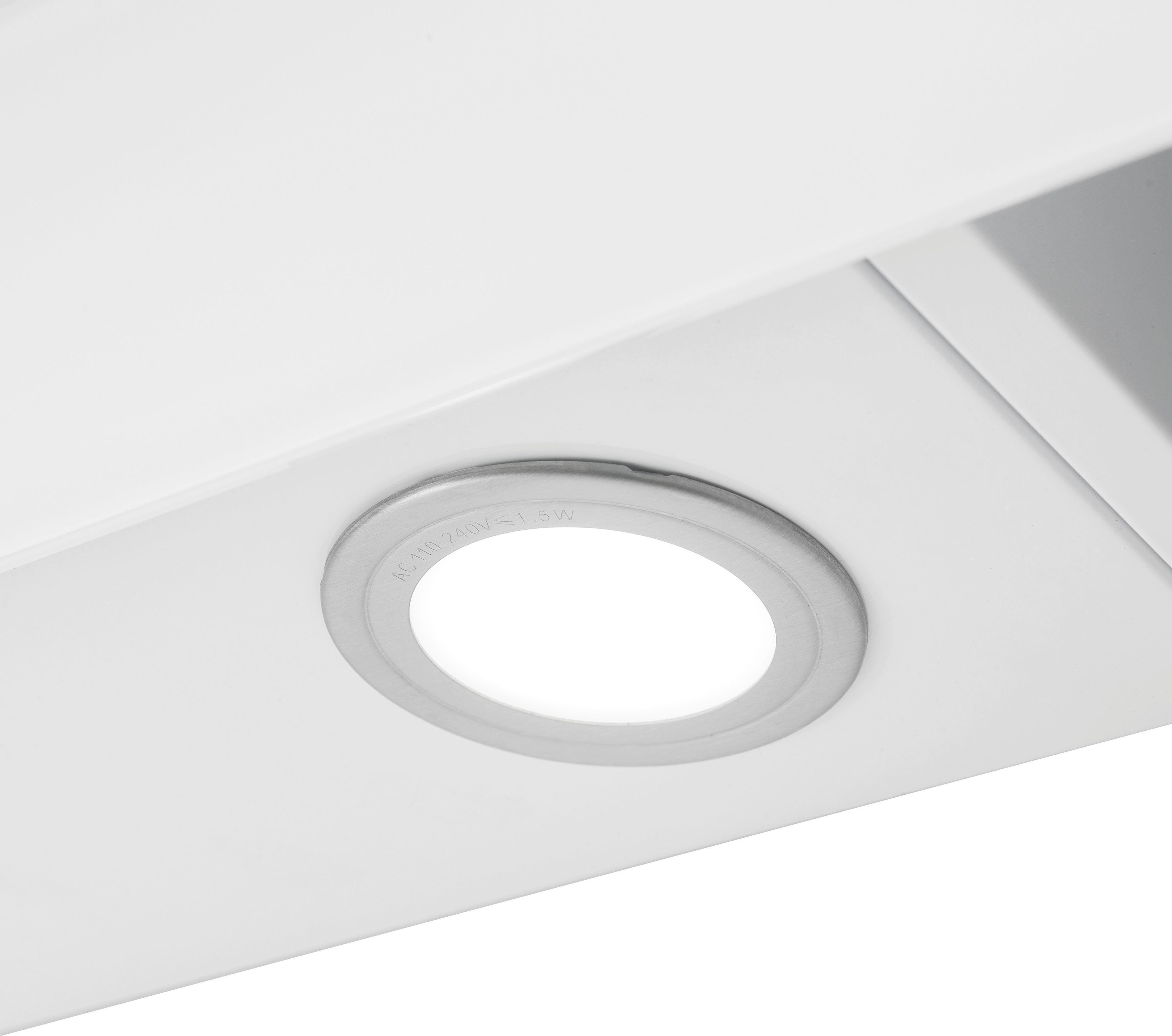 RESPEKTA Schuine wandkap CH 21060 60 cm, 3 vermogensniveaus, led-verlichting, geschikt voor afzuiging en recirculatie