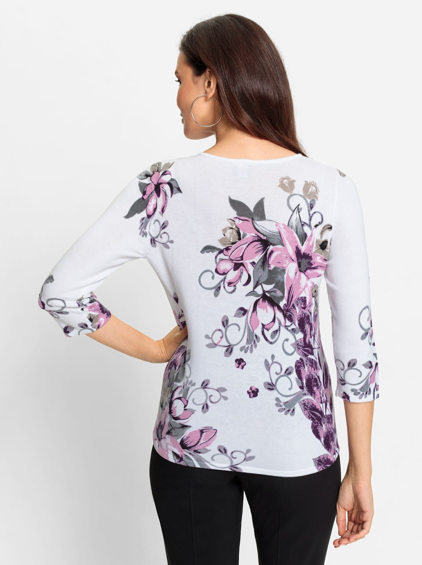 Lady Trui met 3 4 mouwen Trui