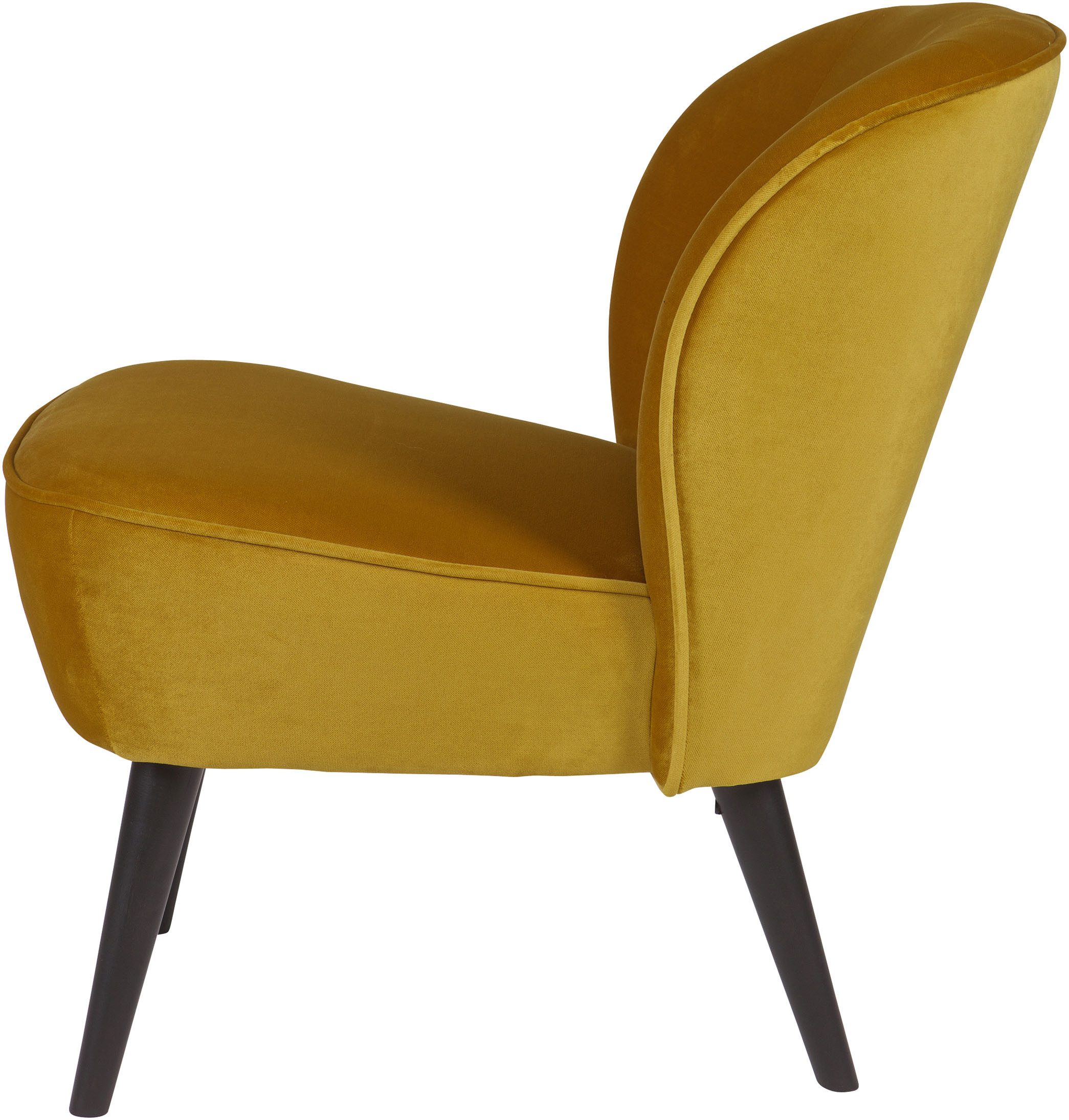 WOOOD Fauteuil Sara zacht gepolsterd, 4-poots frame, h 71 cm x b 59 cm