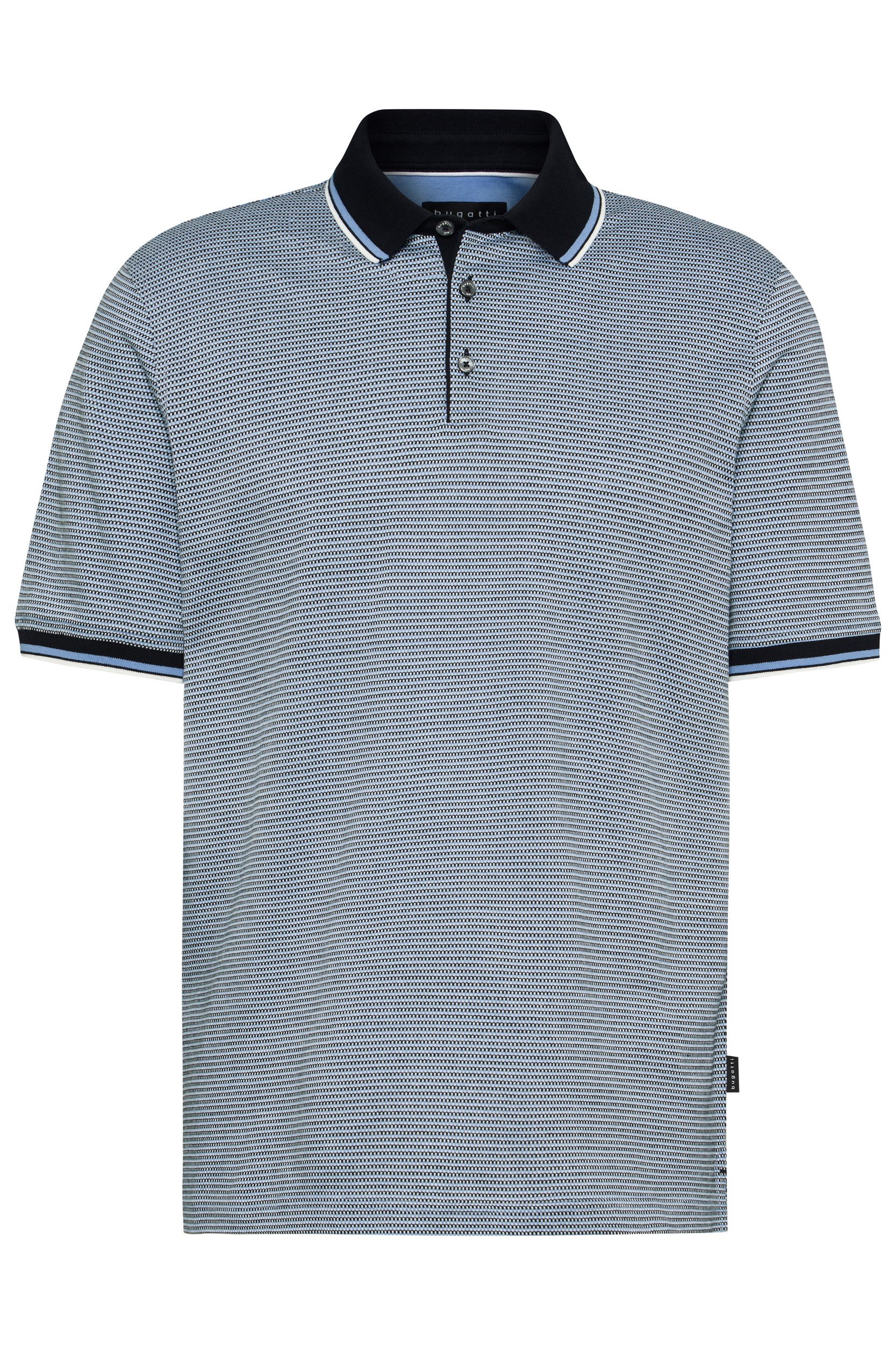 Bugatti Poloshirt met 3-tone dessin