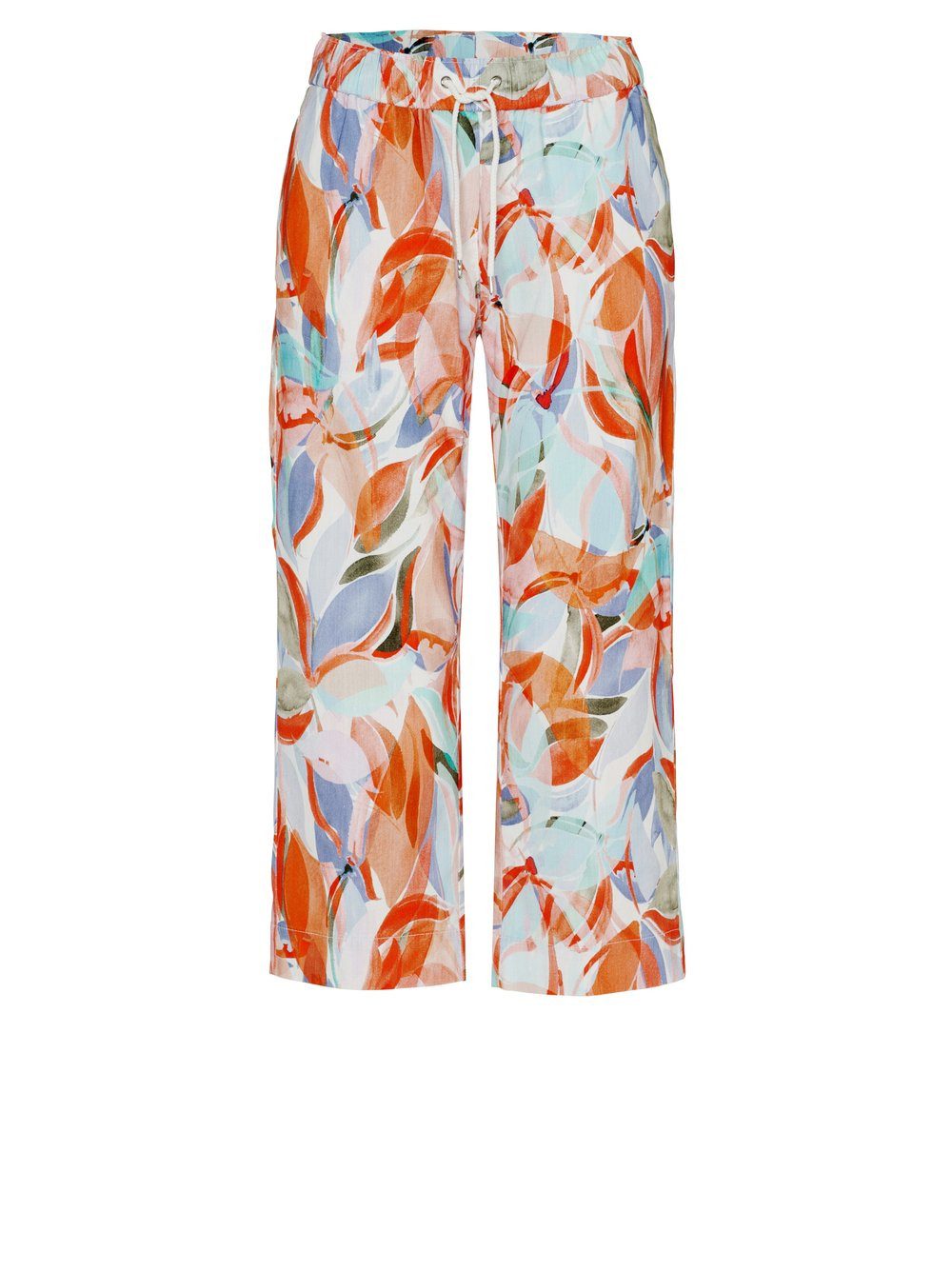 TONI 3/4 broek Pia met wijde pijpen, van zomerse kwaliteit met linnen