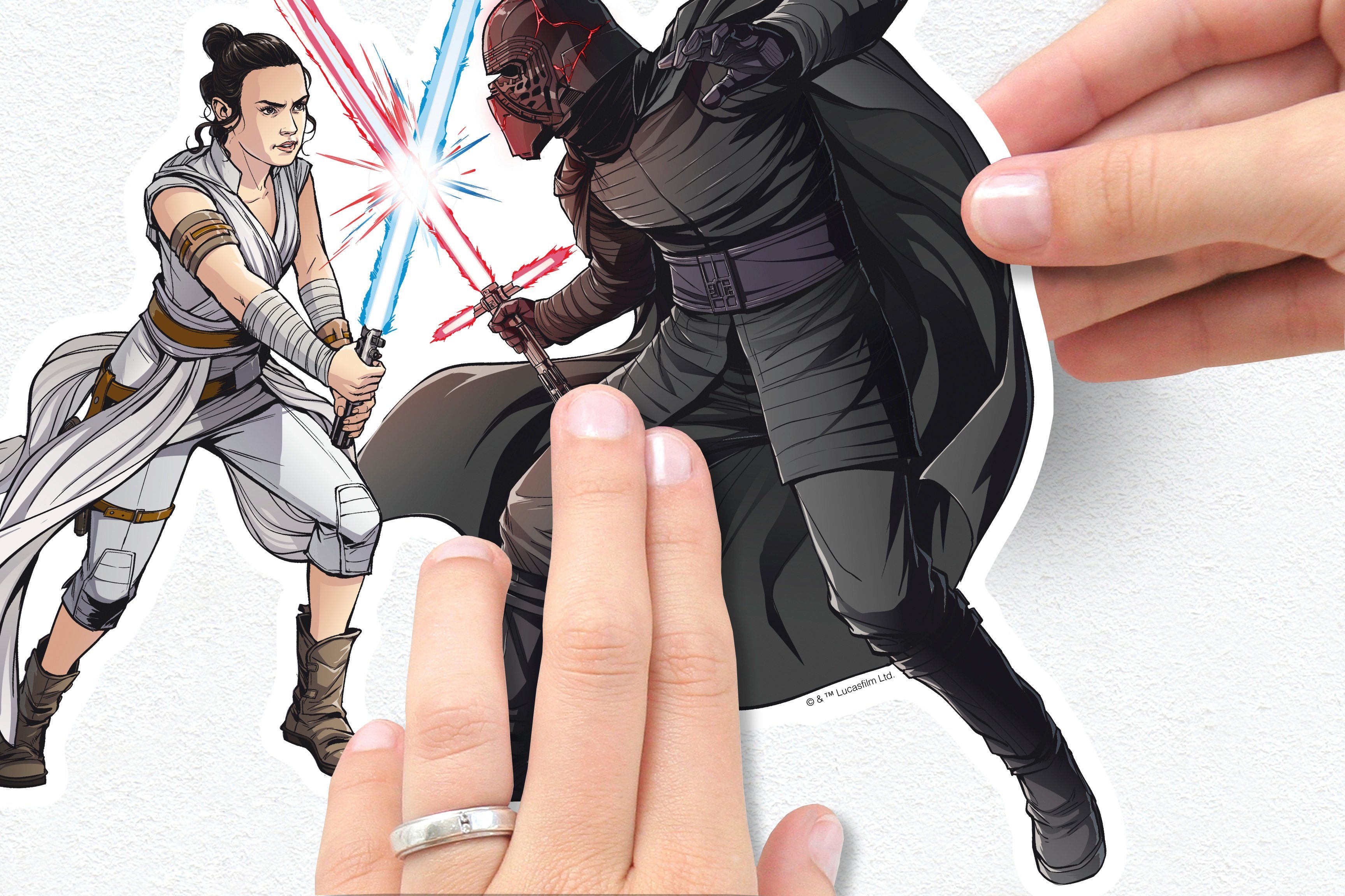 Komar Wandfolie Star Wars Heroes Villains - afm. 50 x 70 cm (12-delig)