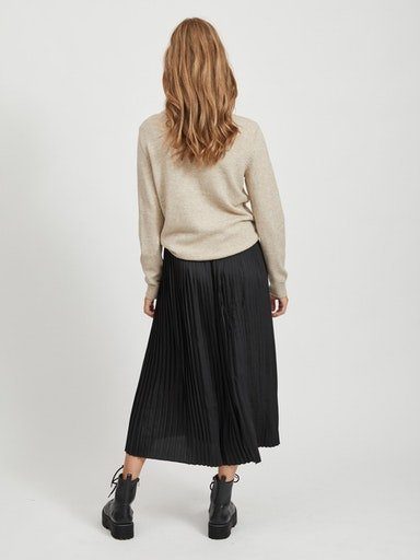 Vila Trui met ronde hals VIRIL O-NECK L S KNIT TOP NOOS