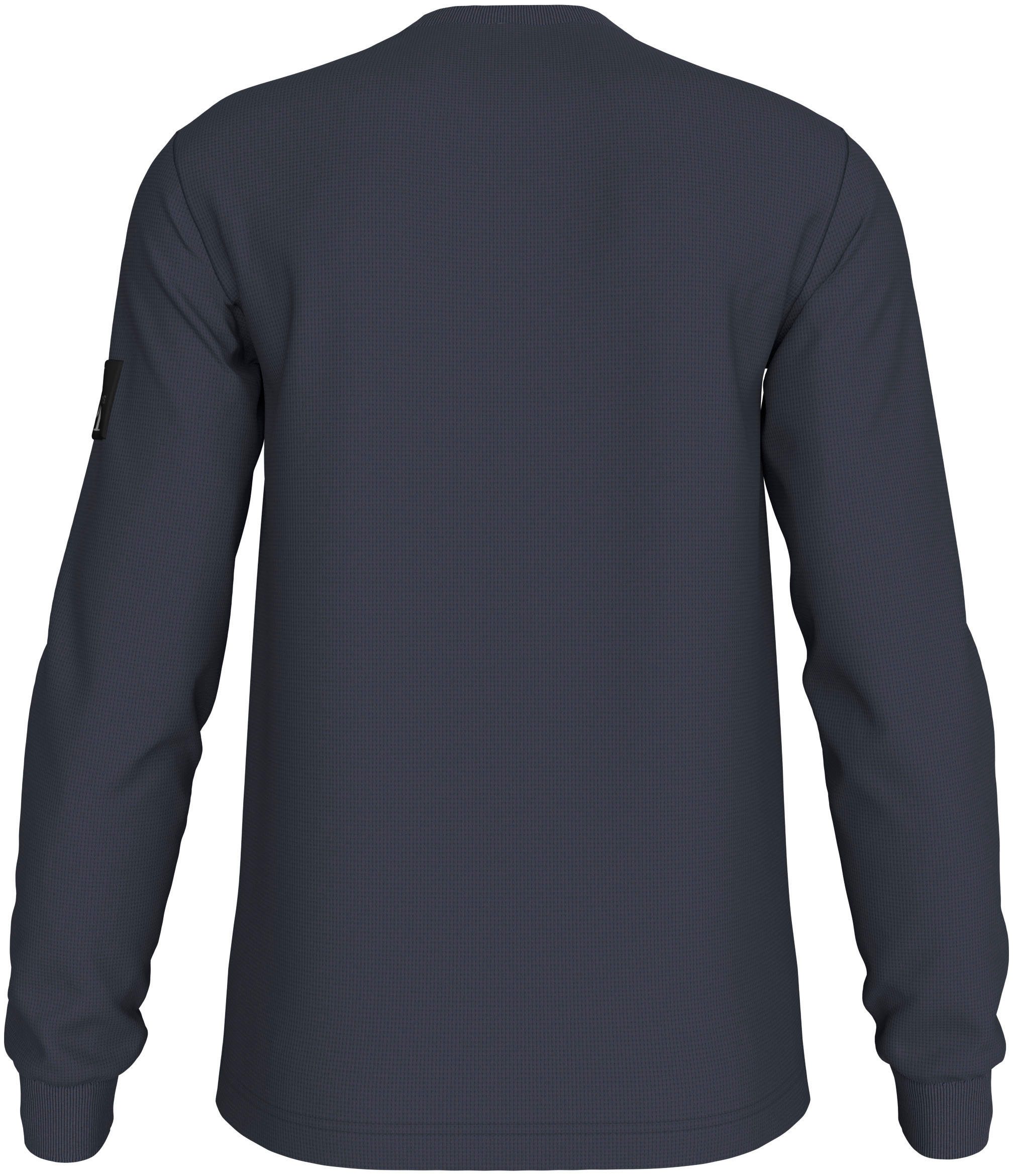 Calvin Klein Shirt met lange mouwen BADGE WAFFLE LS TEE