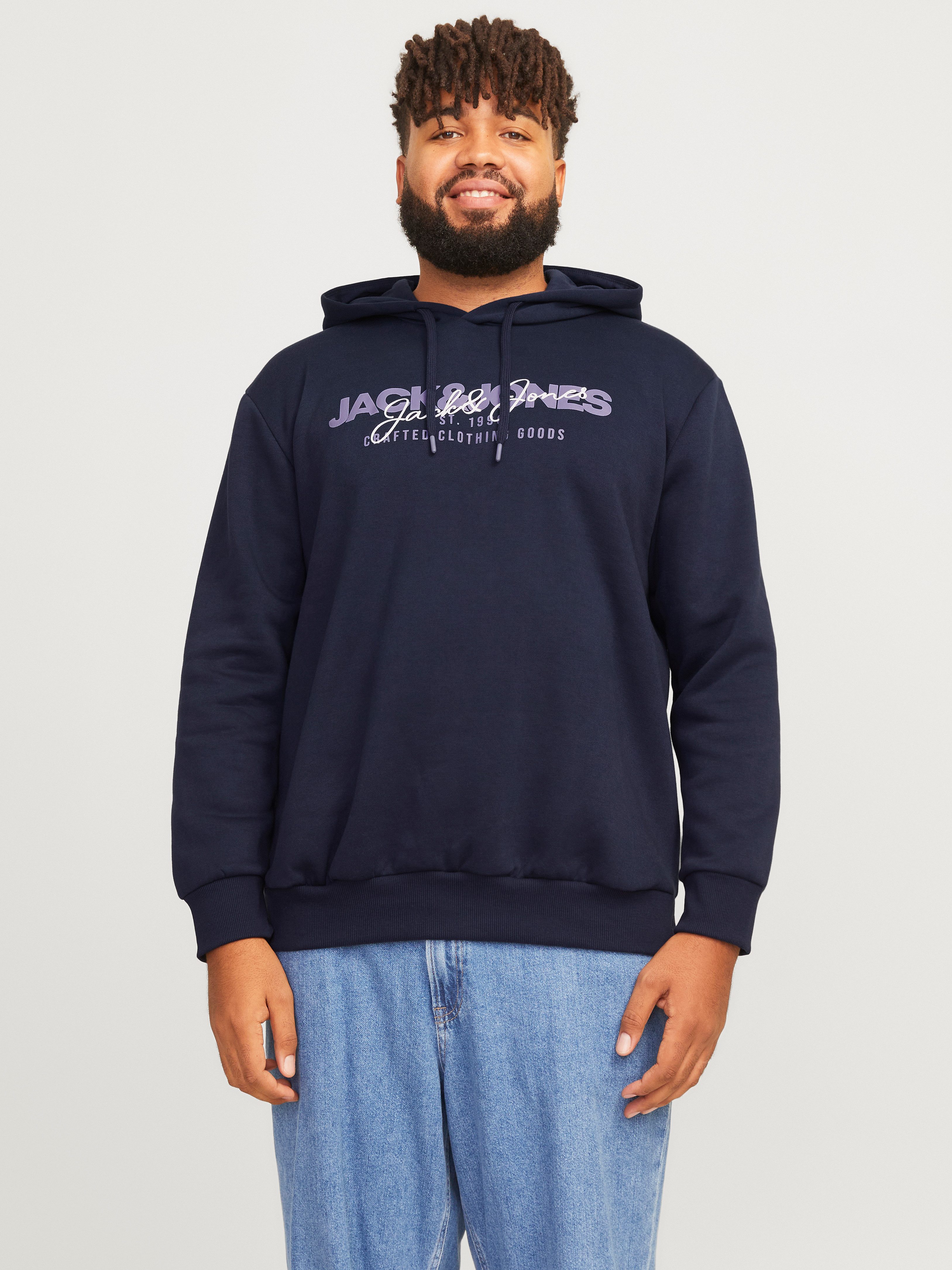 Jack & Jones PlusSize Hoodie JJALVIS SWEAT HOOD PLS