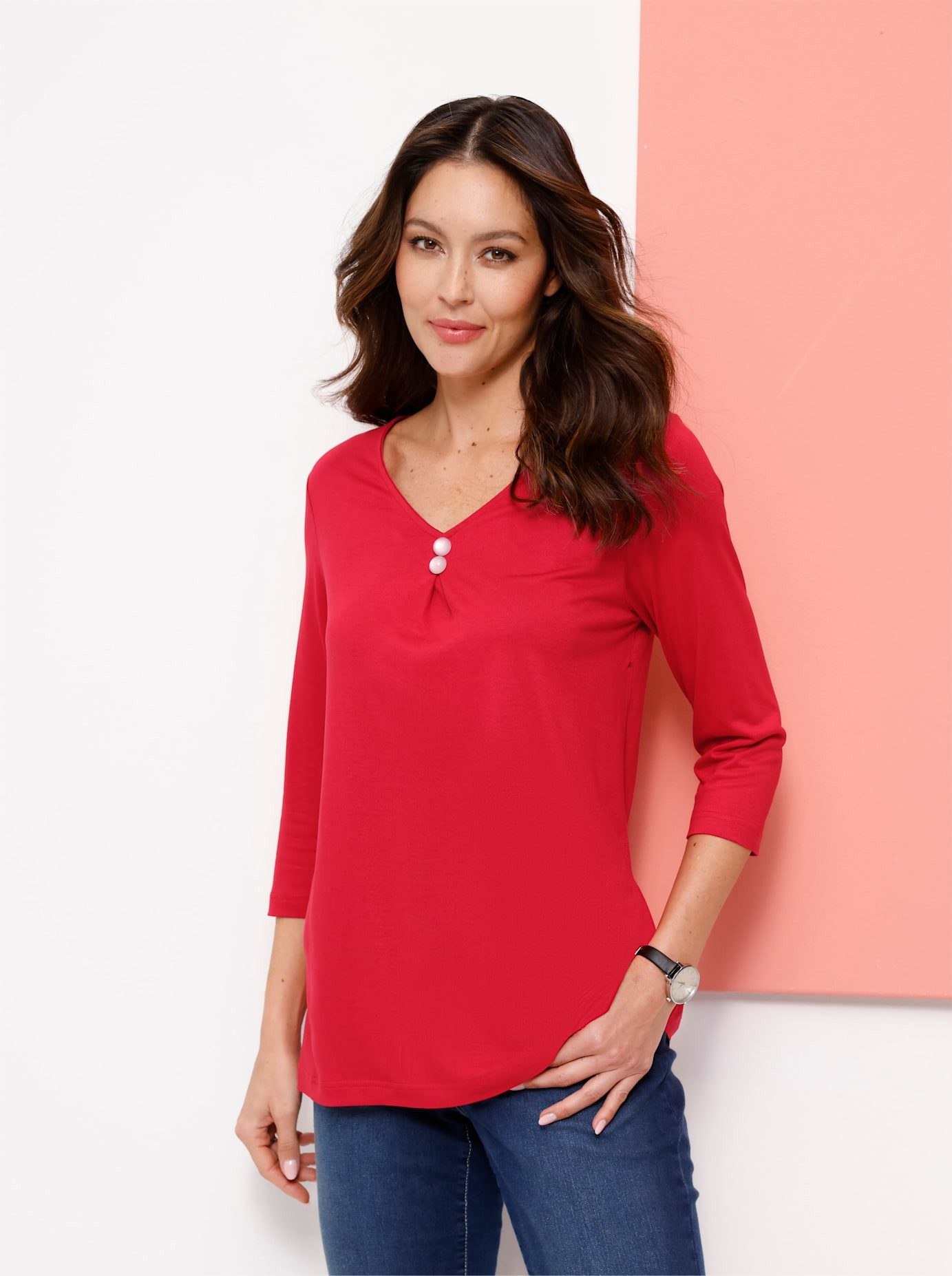 Classic Basics Shirt met 3 4 mouwen Shirt met 3 4-mouwen (1-delig)
