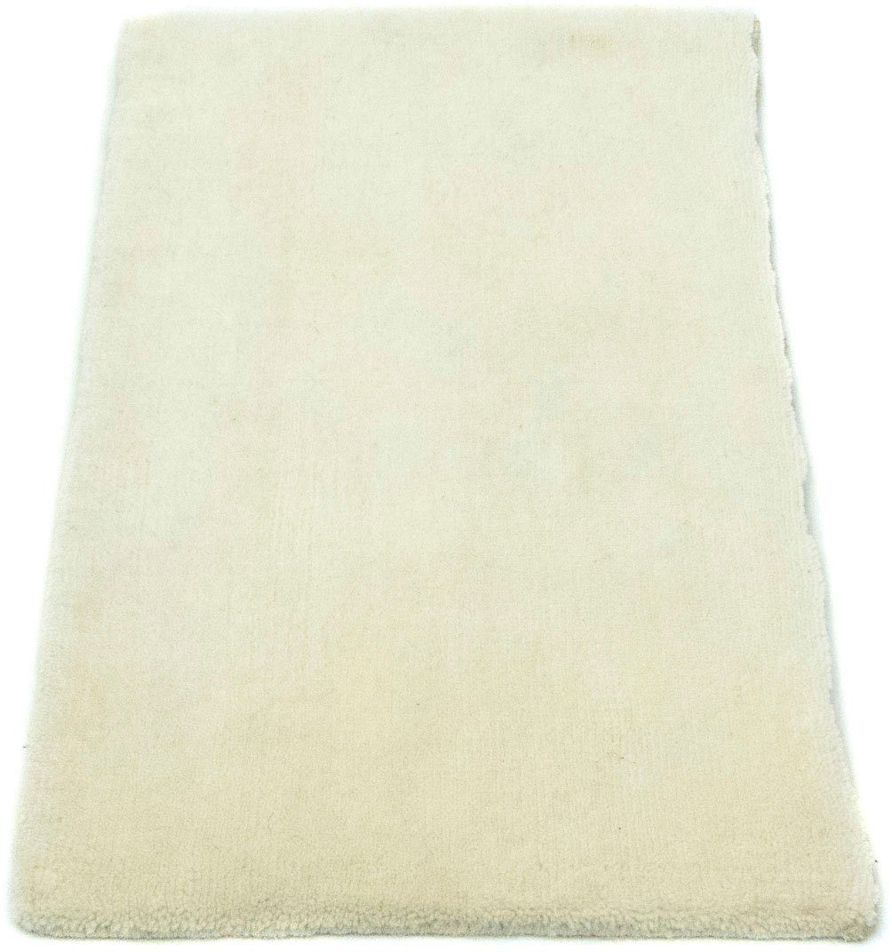 morgenland Wollen kleed Loribaft vloerkleed met de hand geweven beige Laagpolig