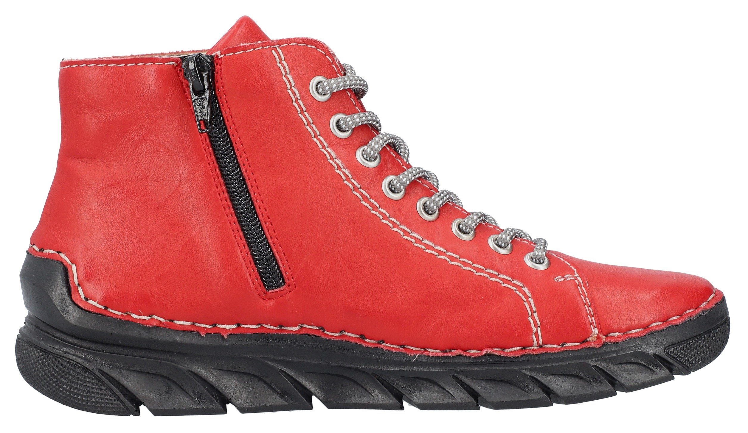 Rieker Hoge veterschoenen , veterschoen, high top sneaker, veterschoen met contraststiksel