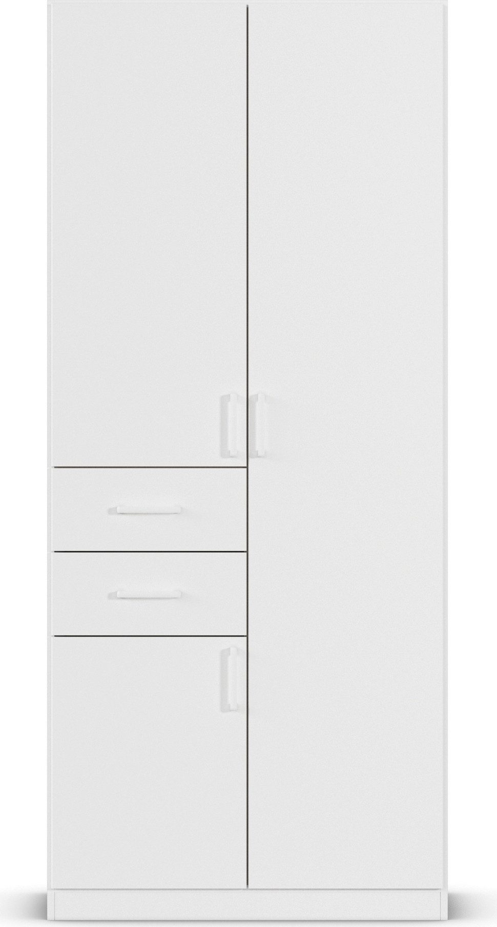 rauch Draaideurkast Kledingkast kast garderobe MAIKA met decor-front 2 lades, in verschillende breedtes, hoogtes, kleuren, made in germany