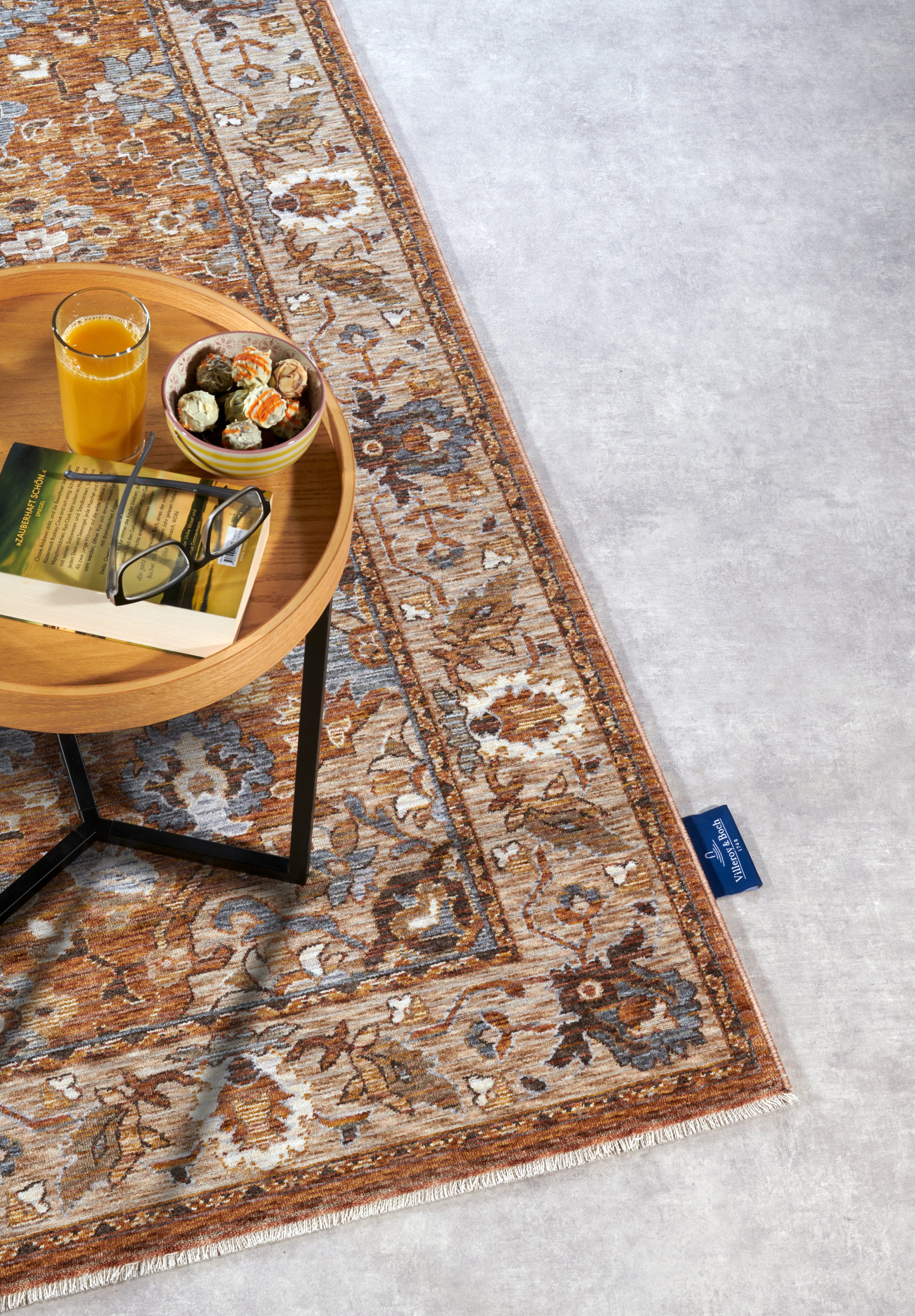 Villeroy & Boch Vloerkleed Egon Oosters, franjes, loper, woonkamer, slaapkamer, klassiek