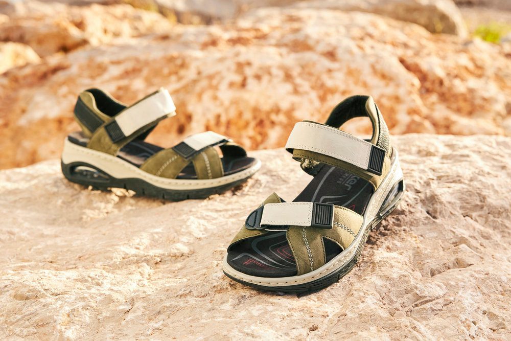 Rieker Trekkingsandalen Buitensandalen, zomerschoenen, klittenbandschoenen met Rieker Air-functie