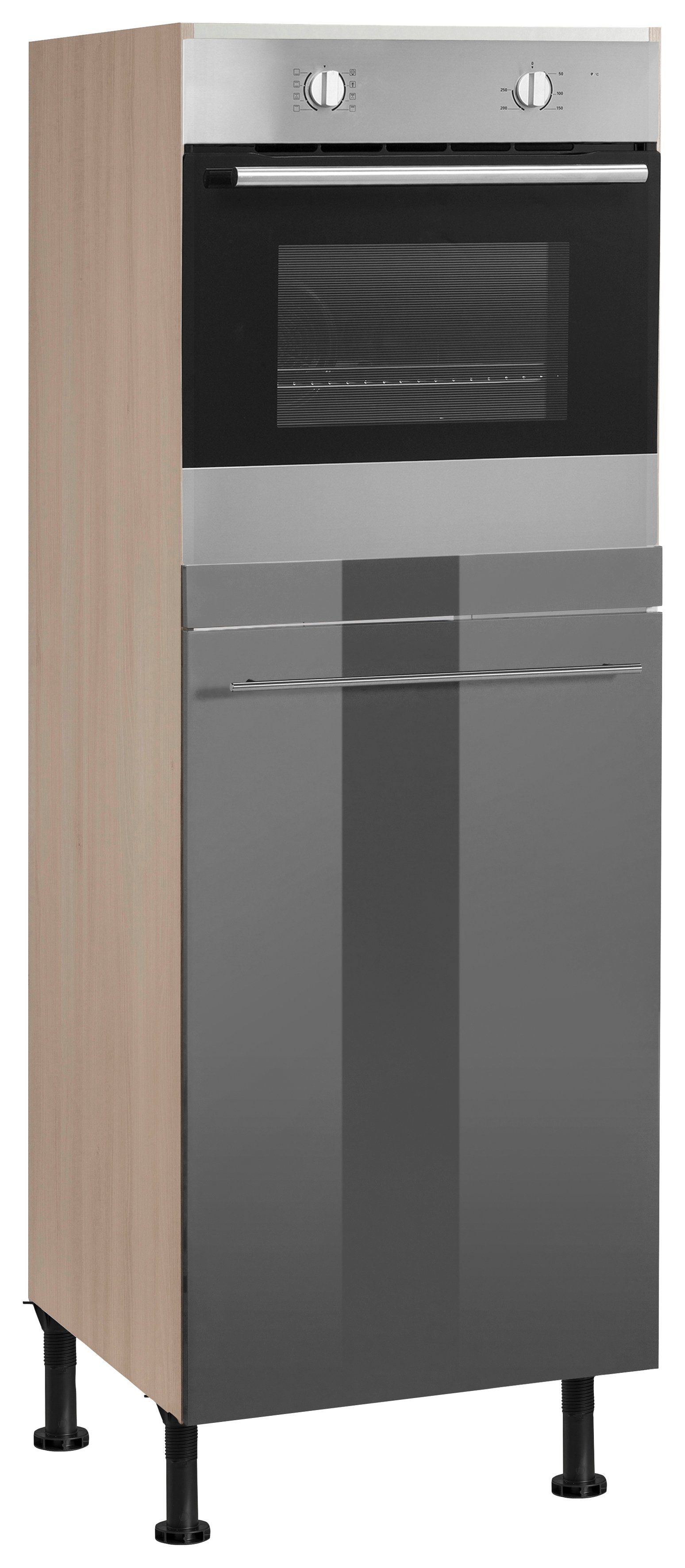 OPTIFIT Oven/koelkastombouw 60 cm breed, 176 cm hoog, met in hoogte verstelbare stelpoten, met metalen greep