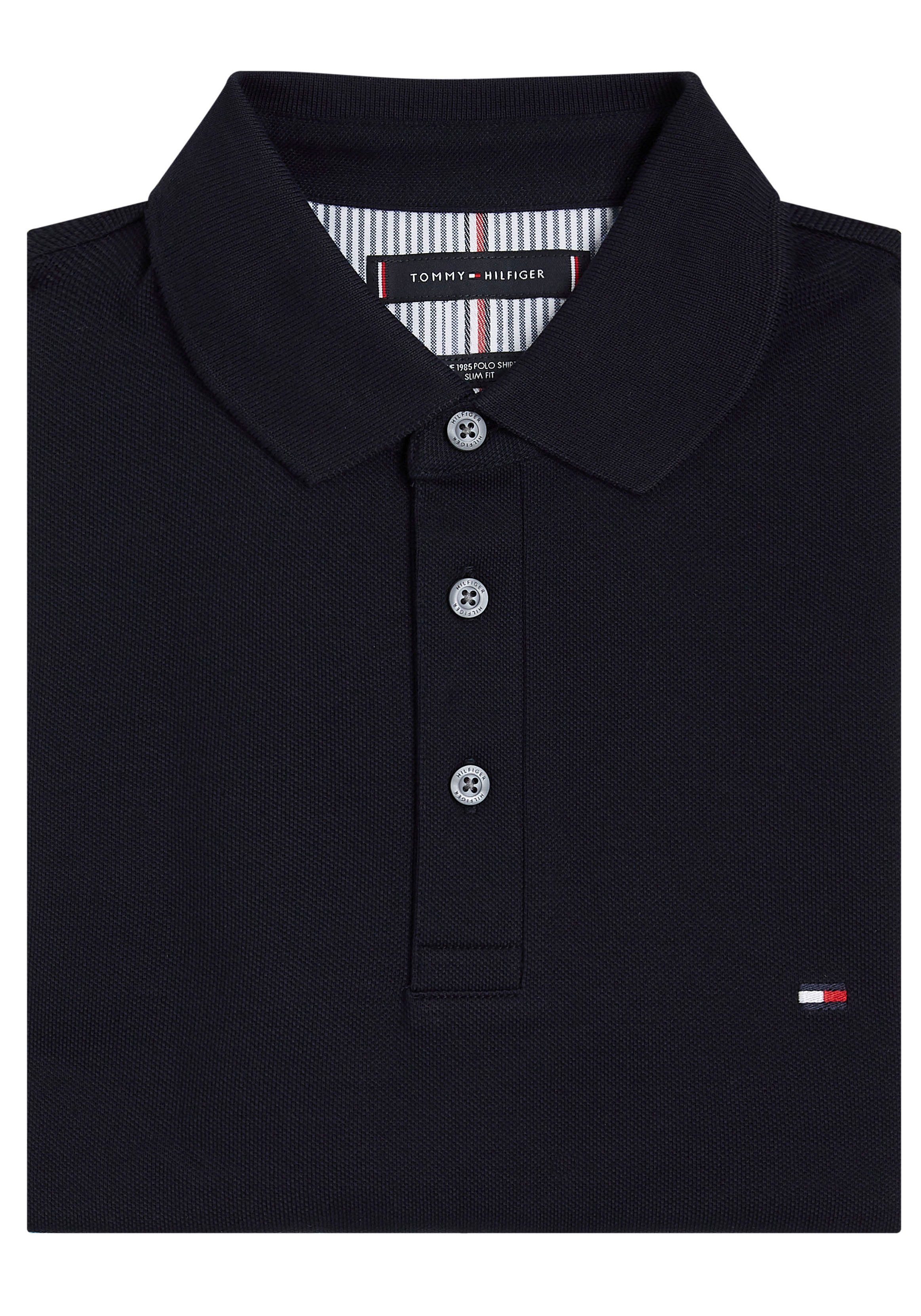 Tommy Hilfiger Poloshirt 1985 SLIM POLO hoogwaardige katoen-piqué kwaliteit