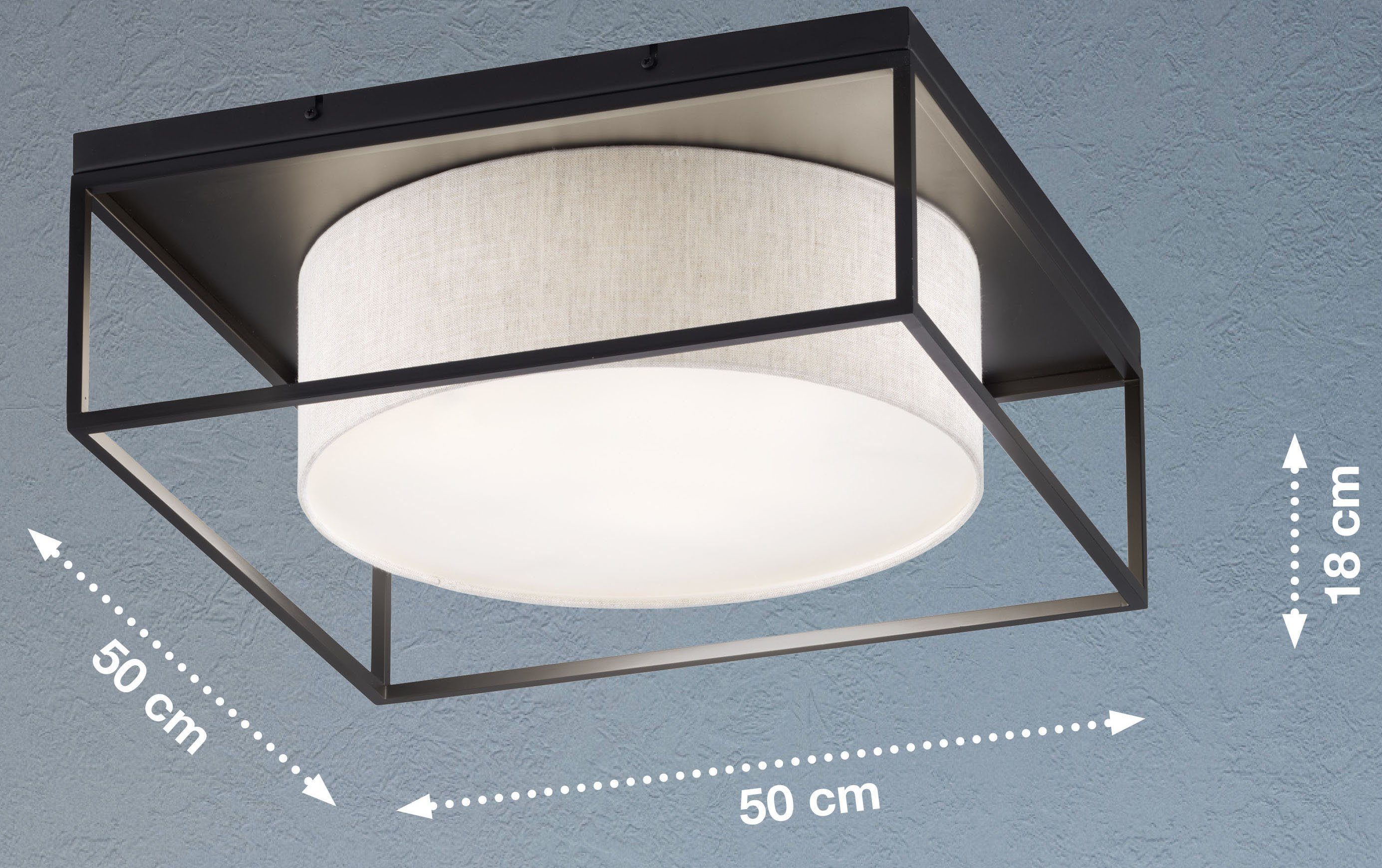 Honsel Leuchten Plafondlamp Carre (1 stuk)