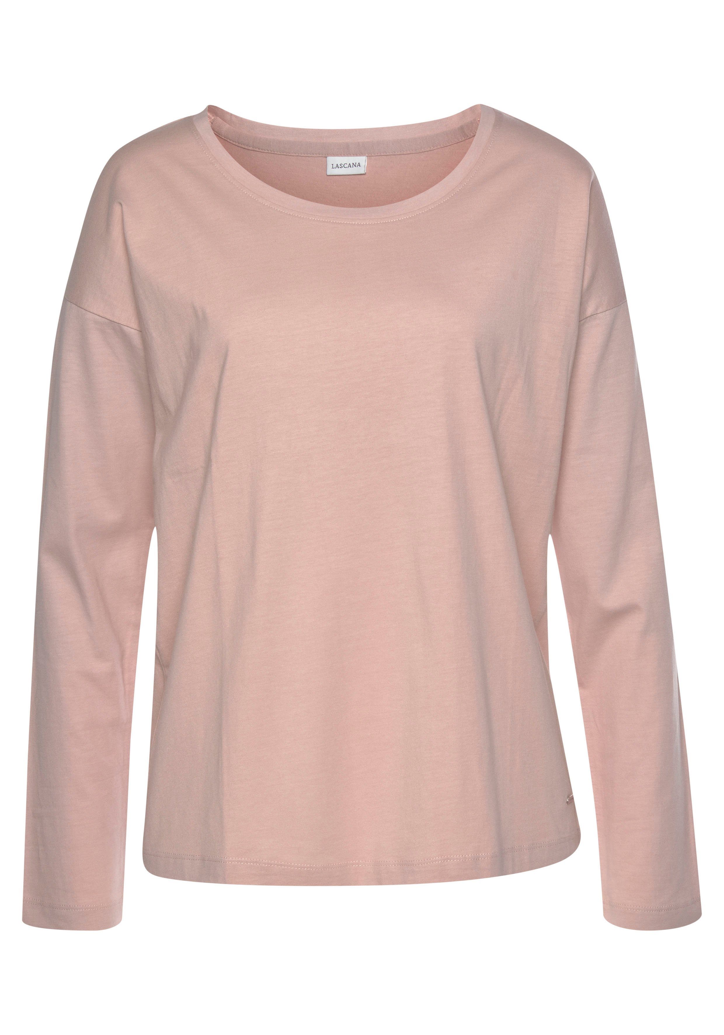 Lascana Pyjama top met afhangende schouders