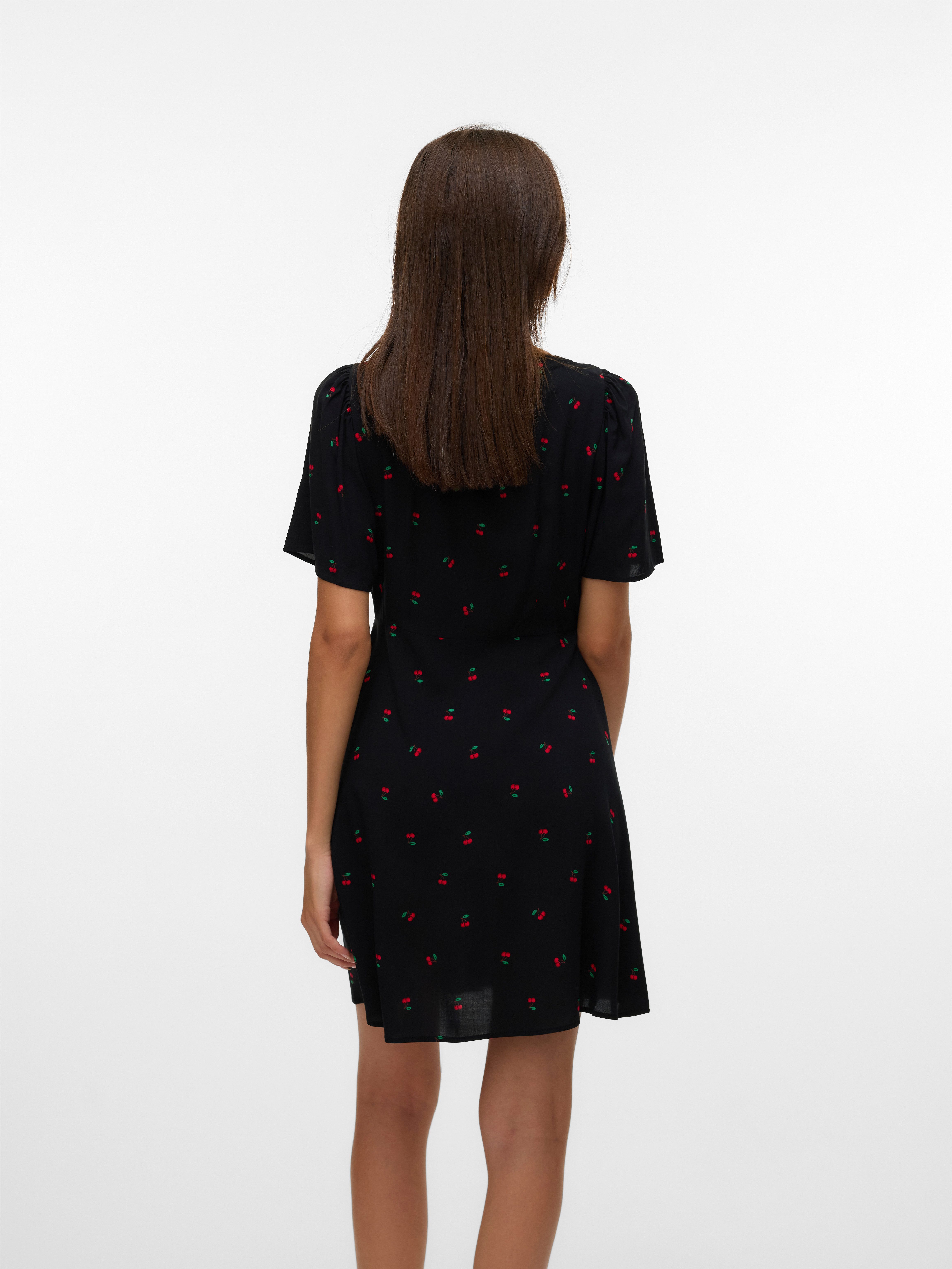 Vero Moda Mini-jurk VMALBA SS SHORT DRESS WVN NOOS