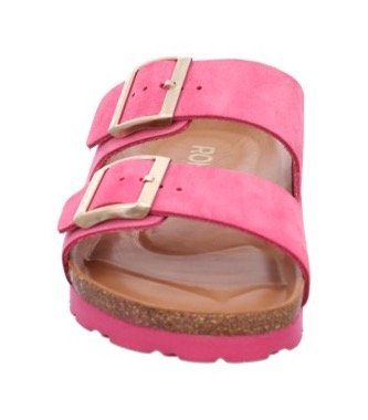 Rohde Slippers Alba , sleehak, zomerschoenen, pantoffels met twee gespsluitingen