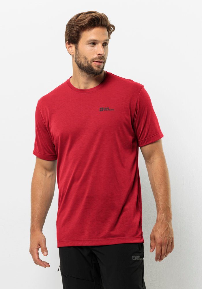 Jack Wolfskin Vonnan S S T-Shirt Men Functioneel shirt Heren XXL rood red glow