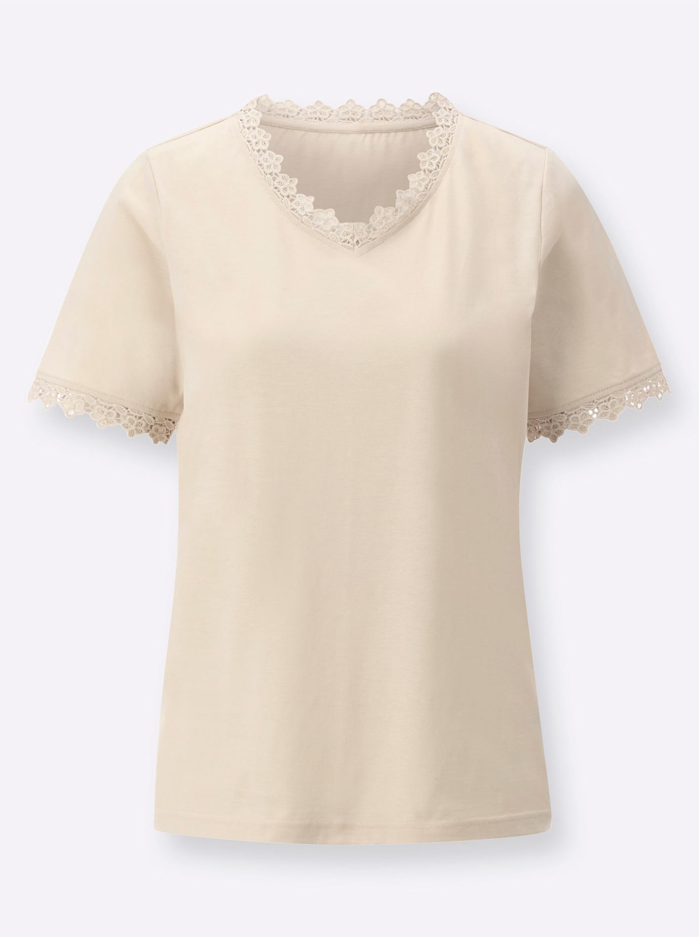 Classic Basics Shirt met V-hals Shirt (1-delig)