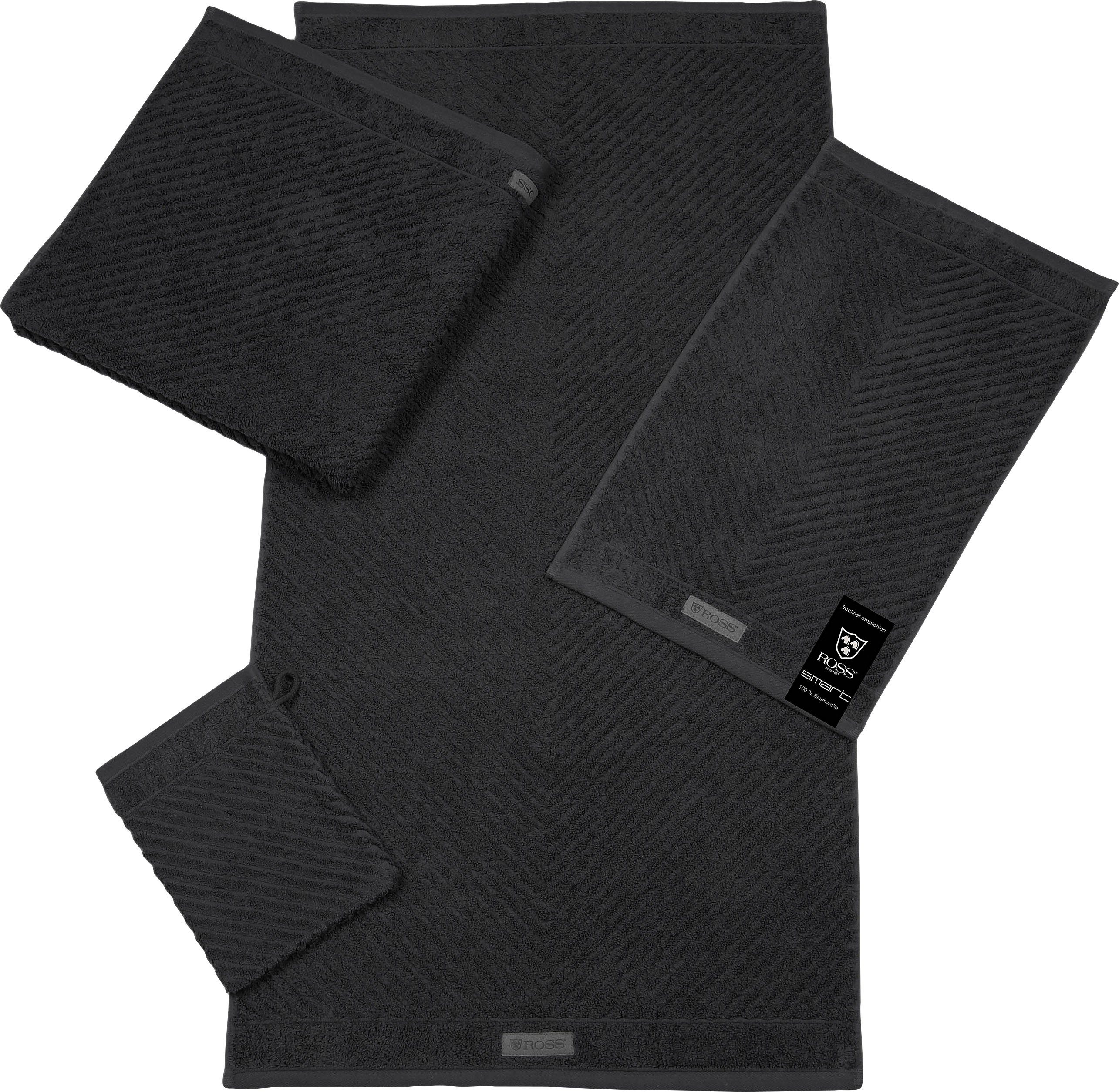 ROSS Douchelaken Smart Uni-rib met velourslabel (1 stuk)