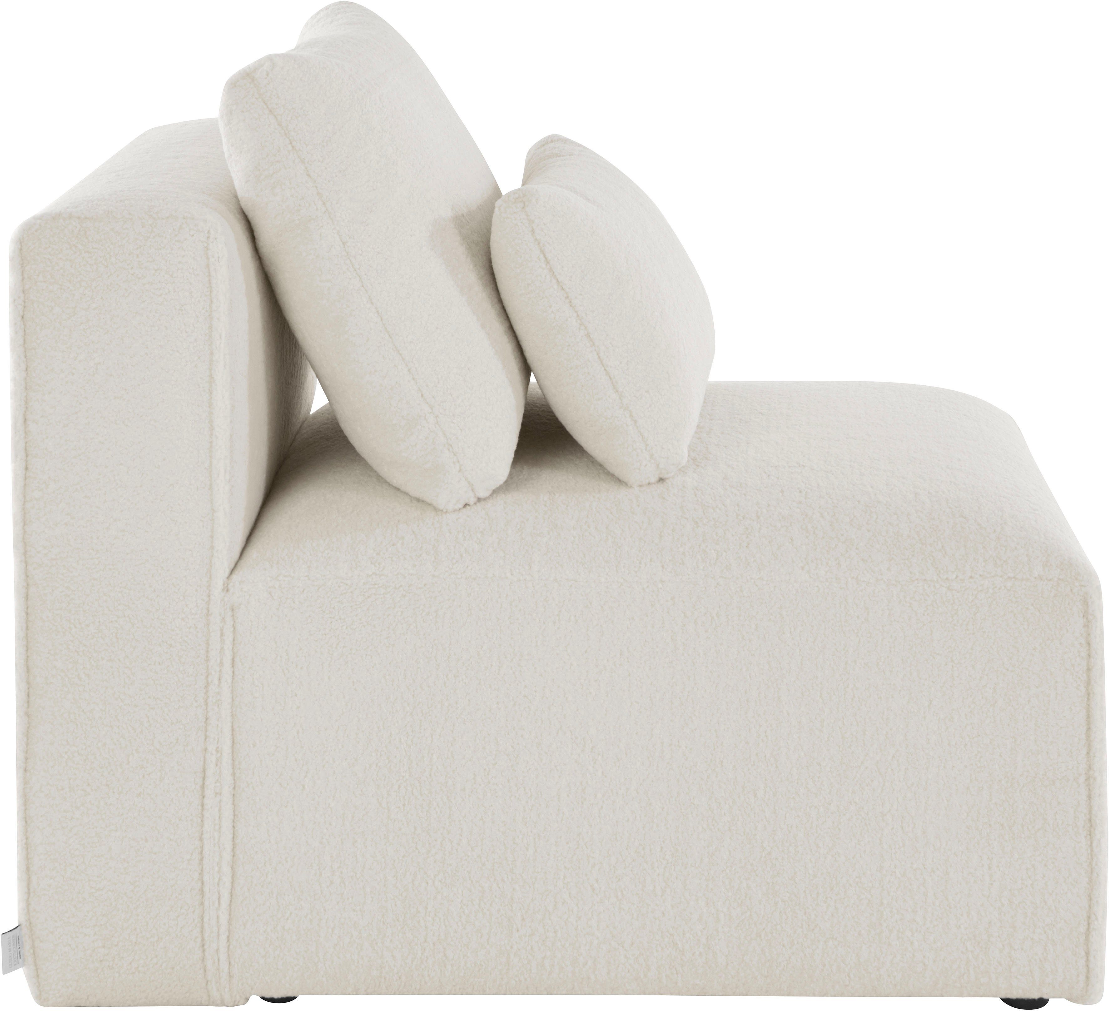 Guido Maria Kretschmer Home&Living Fauteuil Comfine Modulaire fauteuil om zelf samen te stellen, in 3 overtrekvarianten