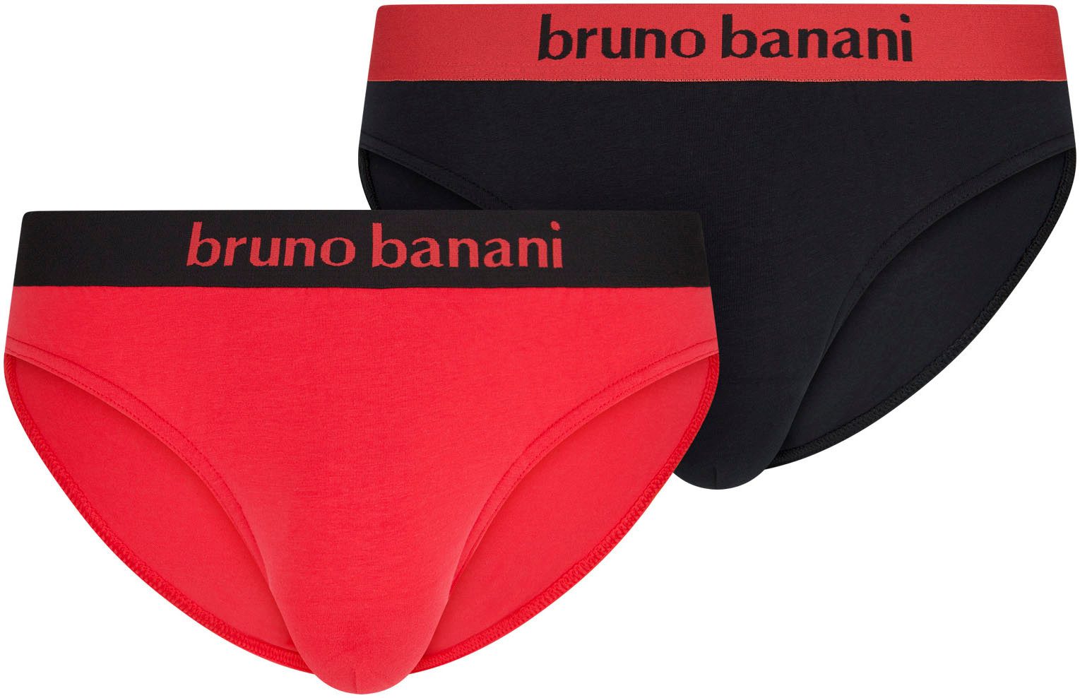 Bruno Banani Slip Flowing met logoband (2 stuks, Set van 2)