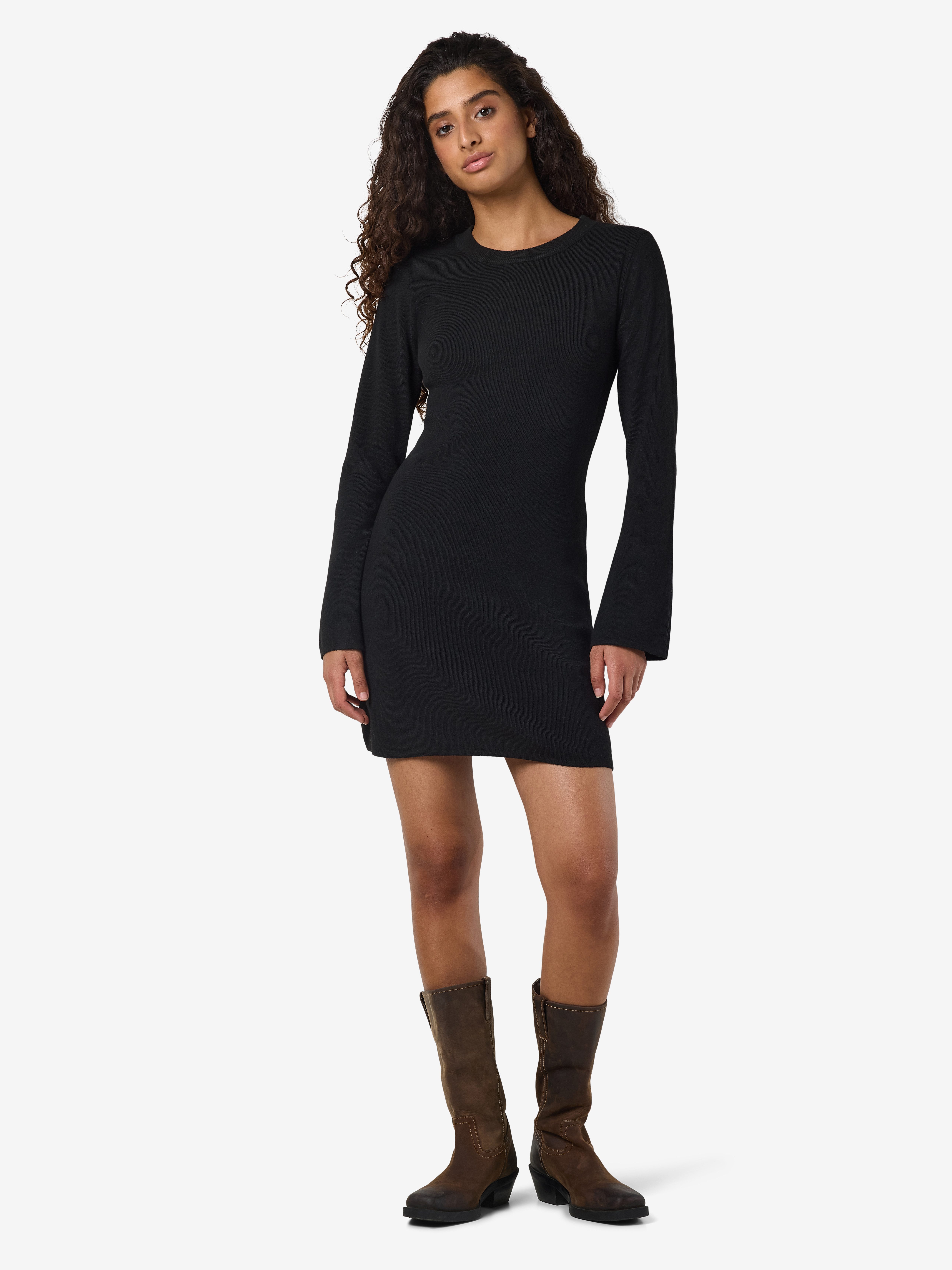 Noisy may Gebreide jurk NMTIFFANY L/S KNIT DRESS FWD NOOS