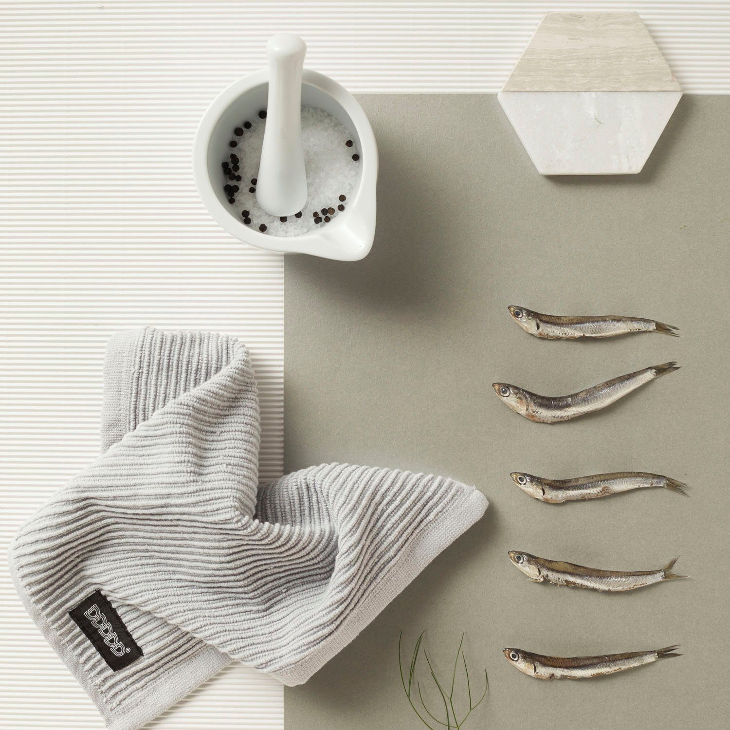 DDDDD Vaatdoek Basic met luxueuze ribstructuur en optimale vochtabsorptie (set, 4-delig)