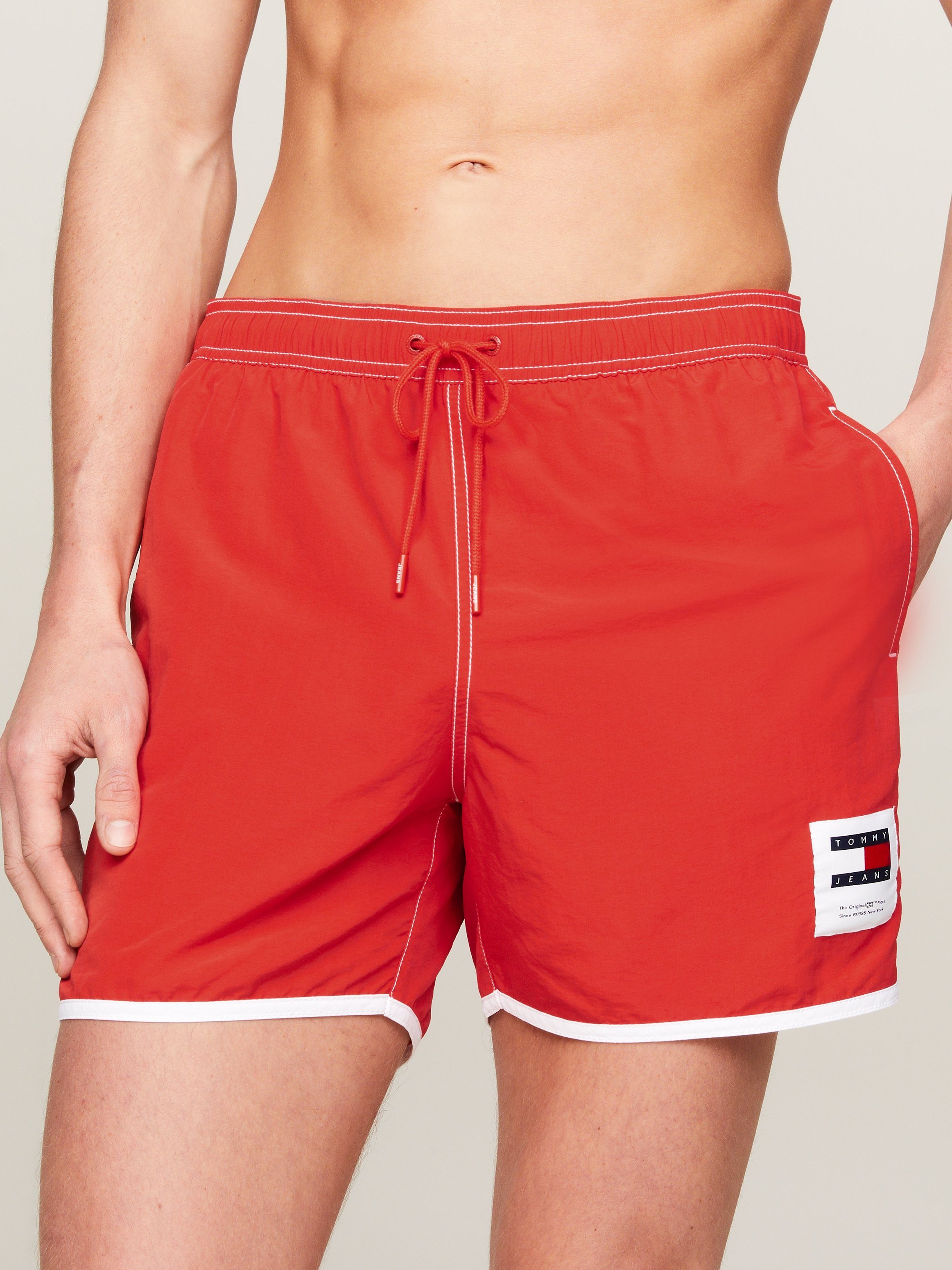 Tommy Hilfiger Swimwear Zwemshort SF MEDIUM DRAWSTRING met contrastkleurige details