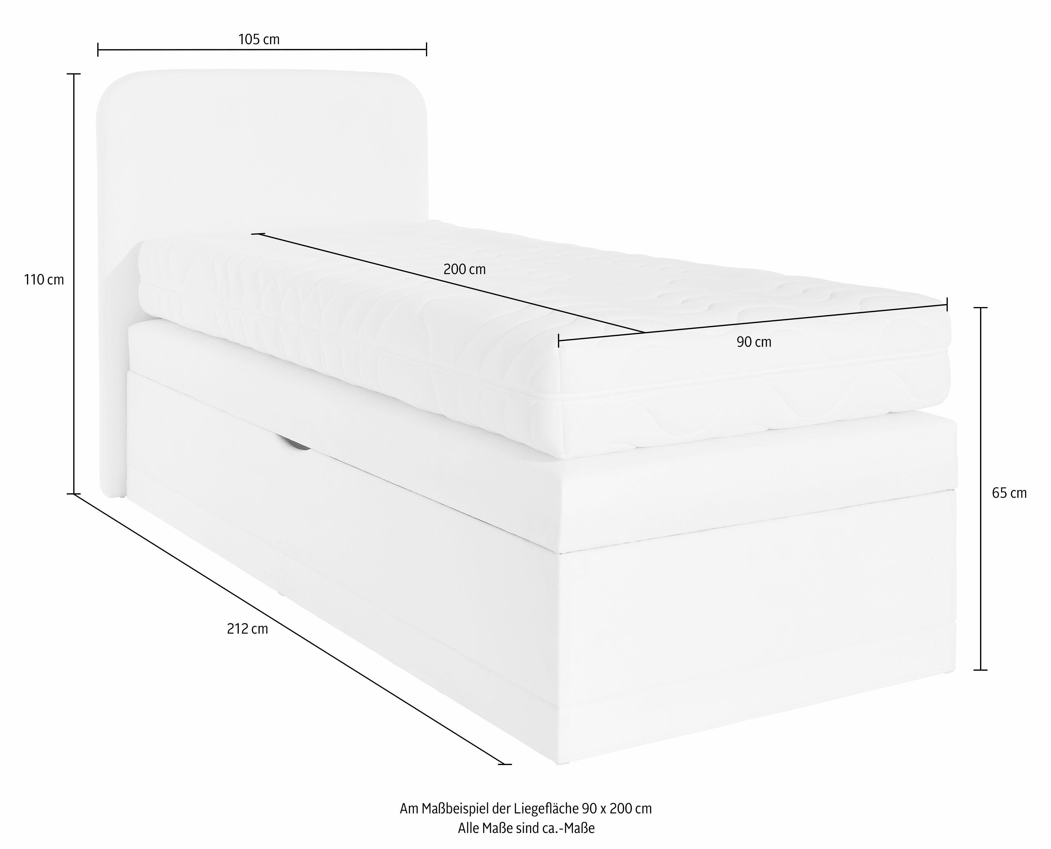 Westfalia Polsterbetten Boxspring naar keuze met bedkist