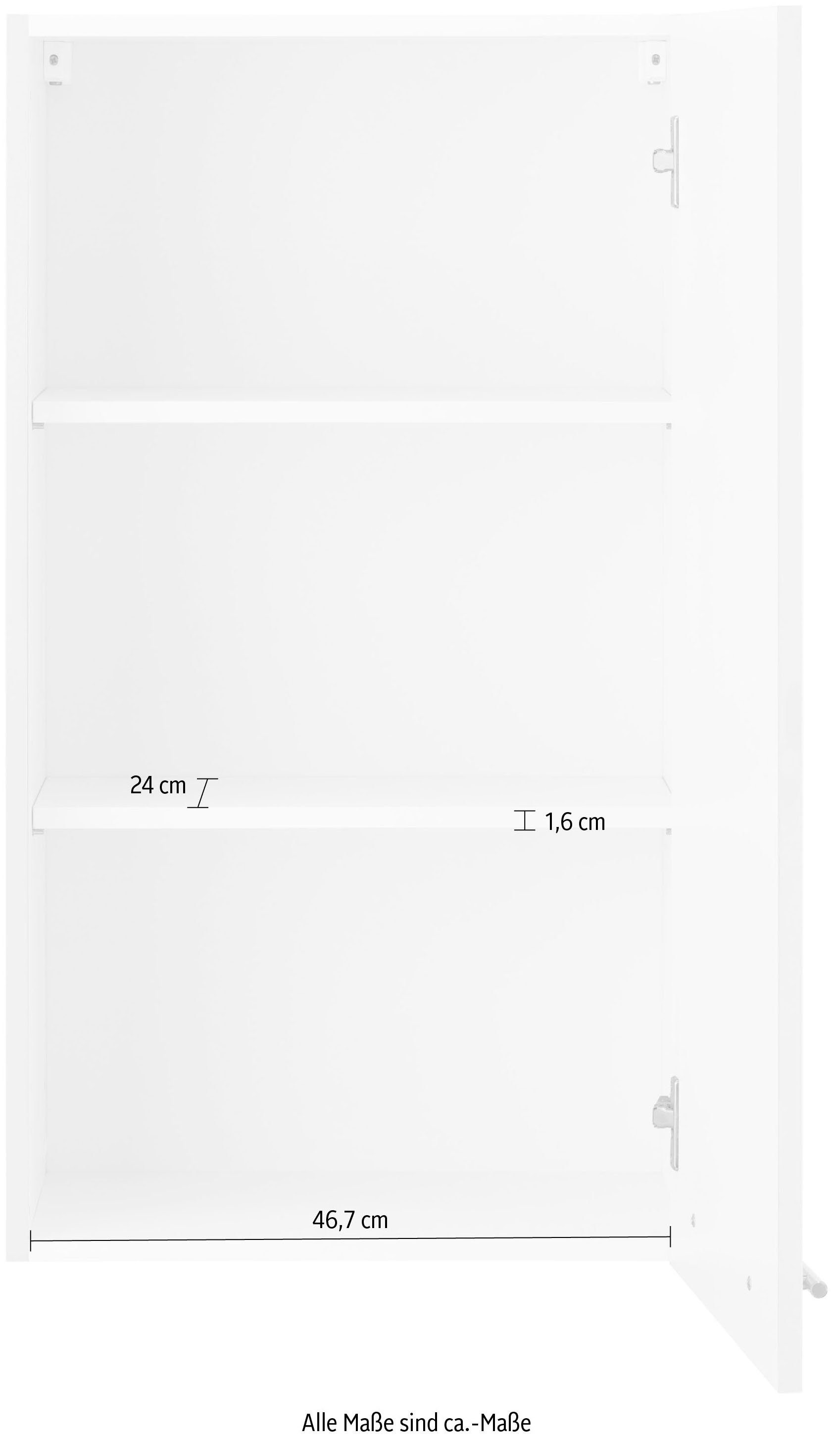 wiho Küchen Hangend kastje Unna 50 cm breed, 90 cm hoog