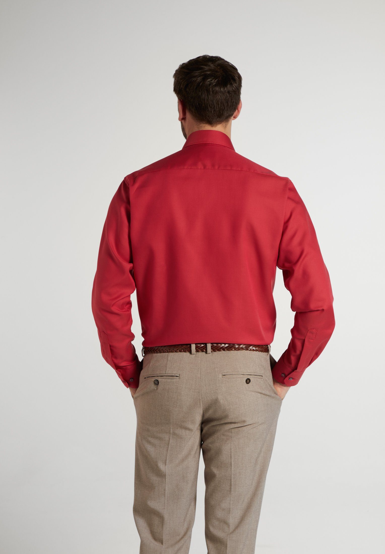 Eterna Overhemd met lange mouwen Comfort fit NON IRON (strijkvrij)