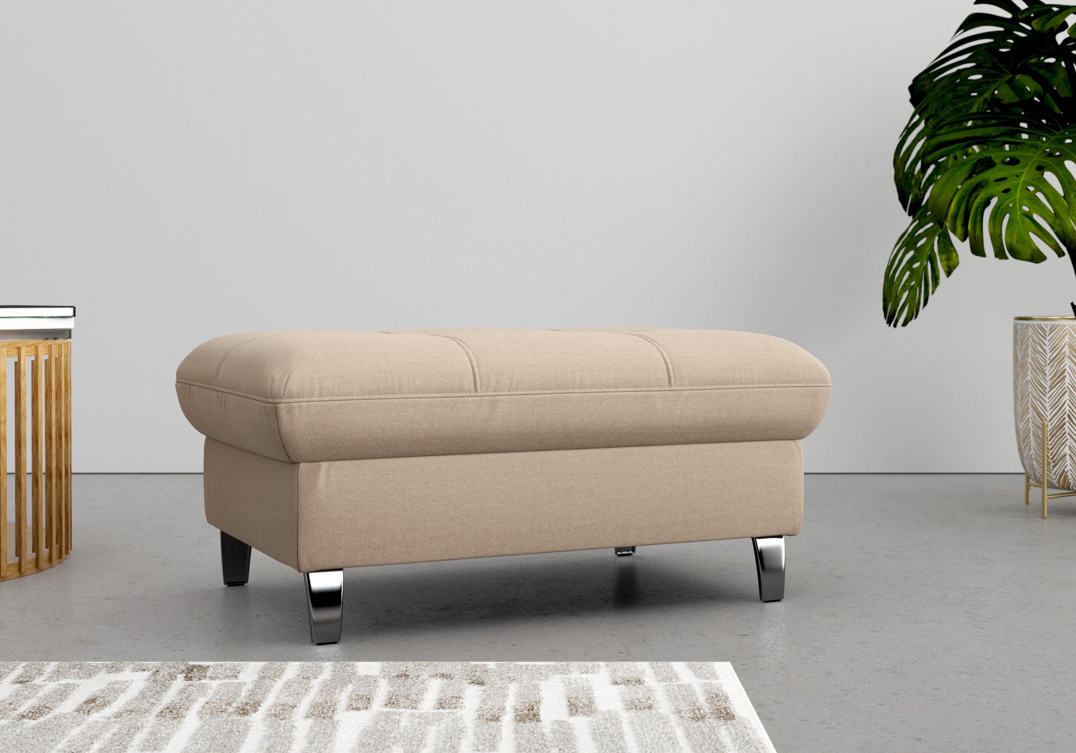 sit&more Hocker met bergruimte Maggiore met bergruimte en moderne metalen poten