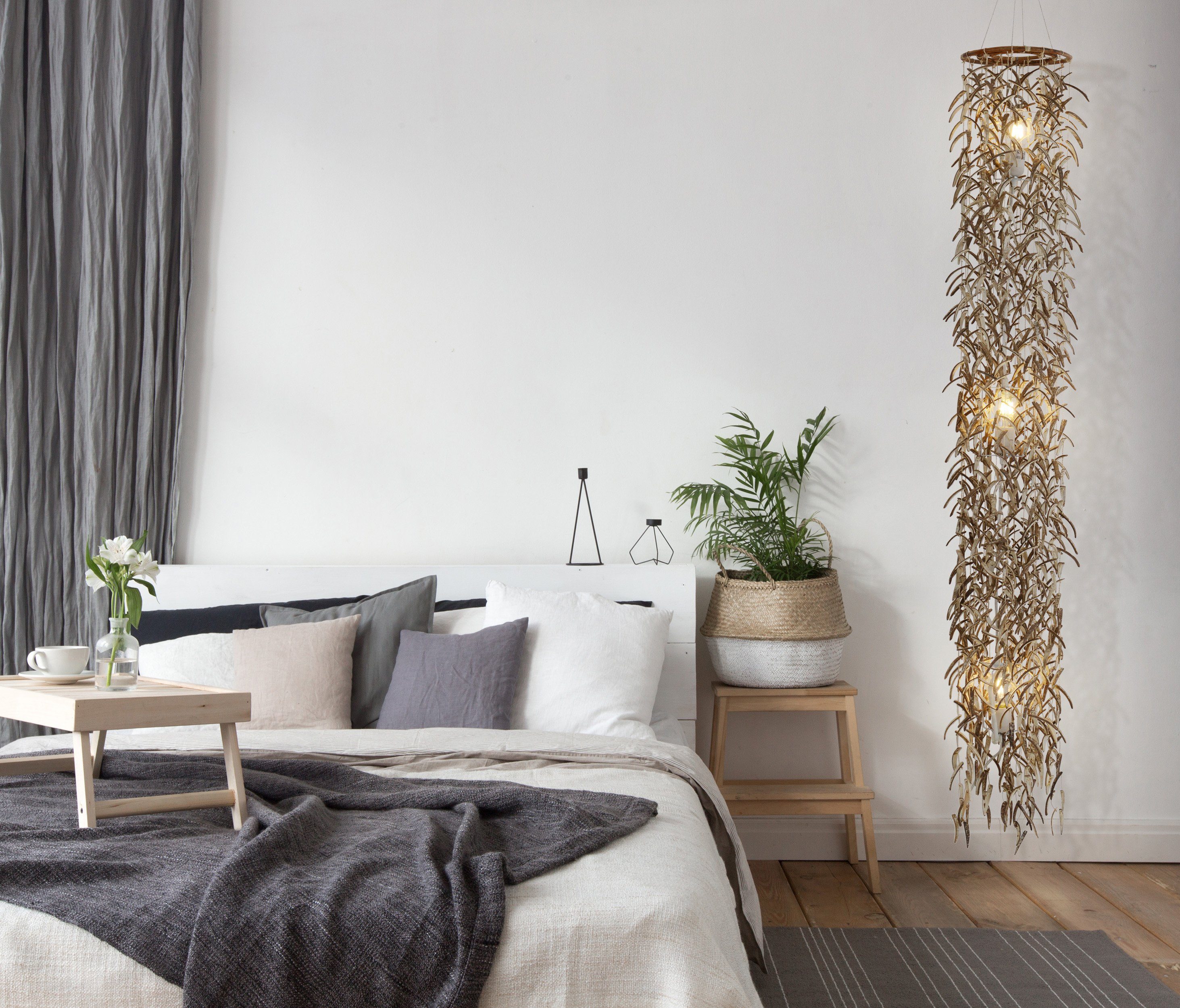 näve Hanglamp Kokos Materiaal: kokos/rotan, E27 max. elk 40 W, incl. pendel (1 stuk)