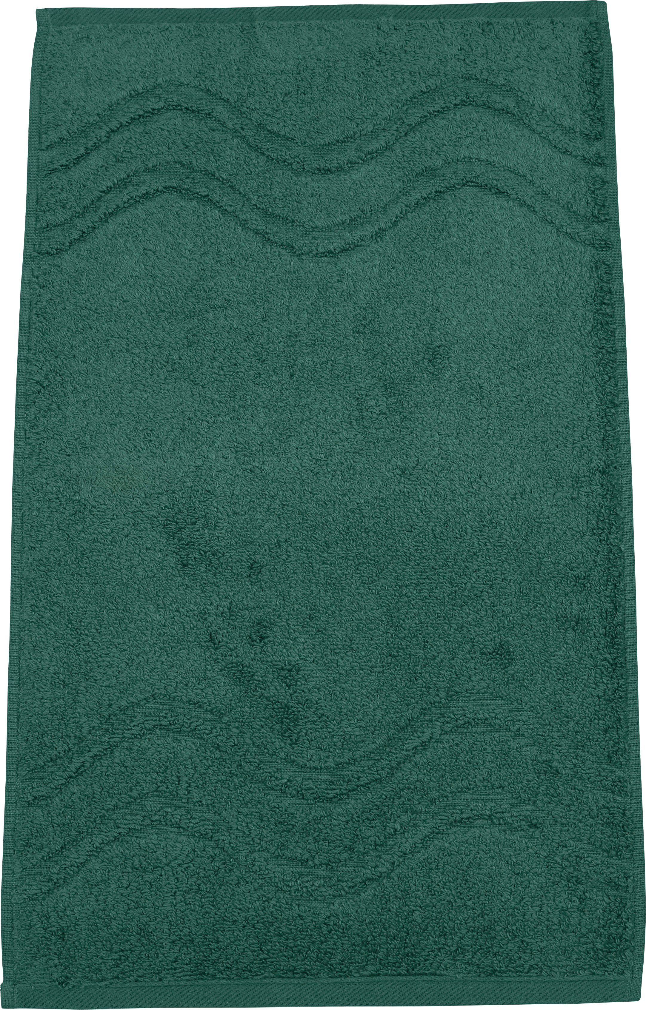 ROSS Gastendoek Cashmere feeling met golven-randdessin (6-delig)