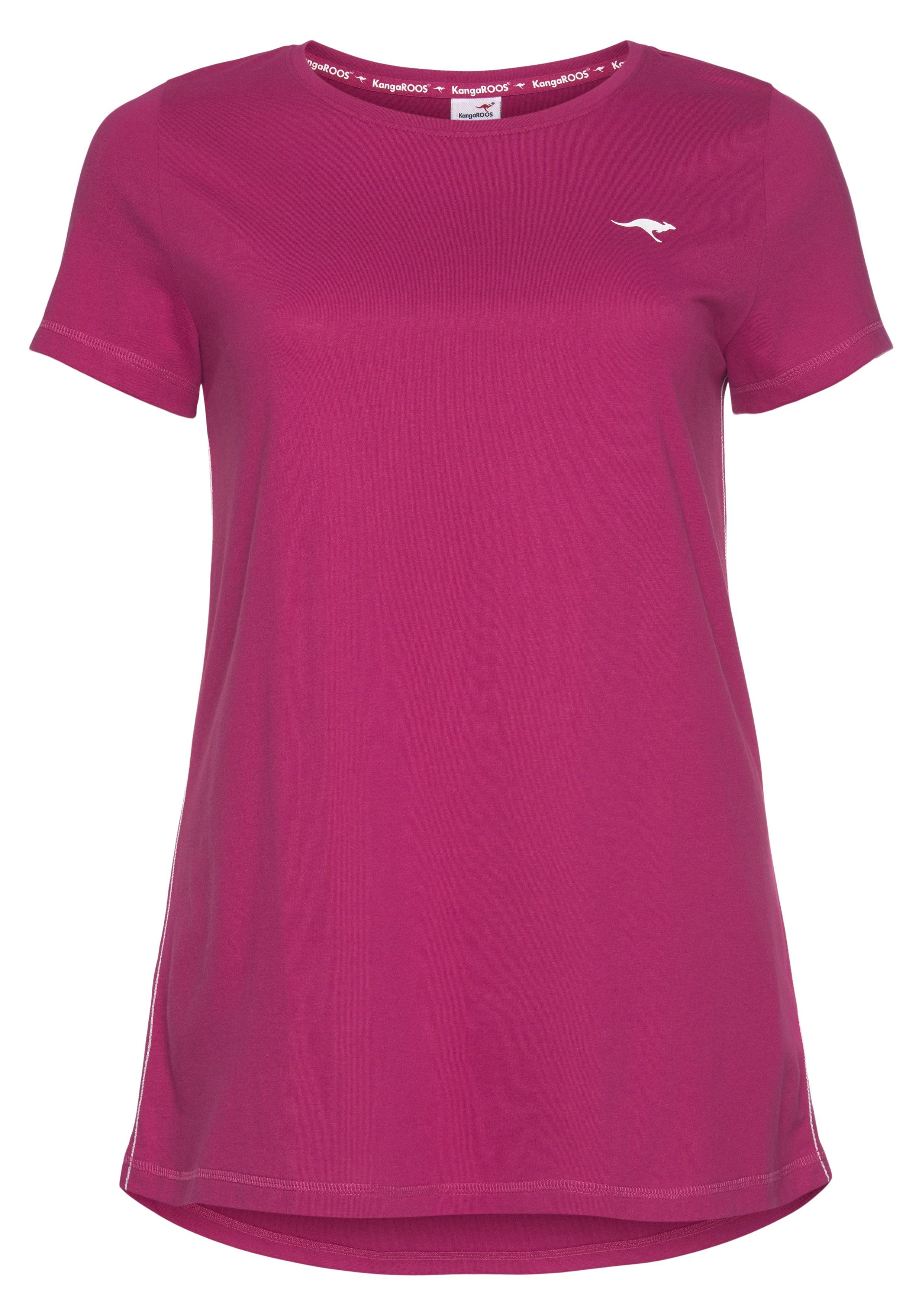 KangaROOS Lang shirt Korte mouw, figuuraccentuerende pasvorm (2-delig, Set van 2)