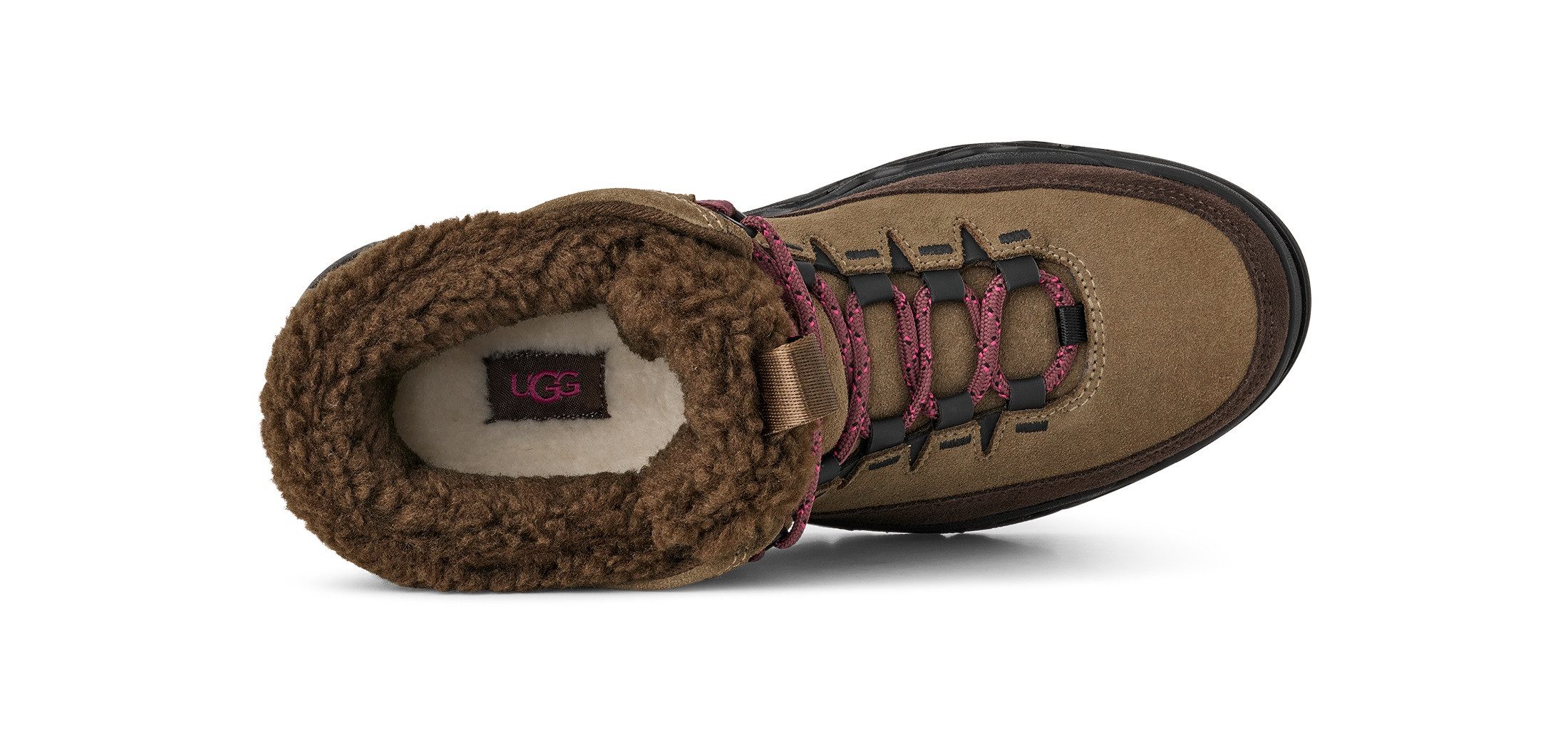 UGG Winterlaarzen TERRE TRAIL COZY LACE Plateaboots, winterlaarzen met gevoerde schacht