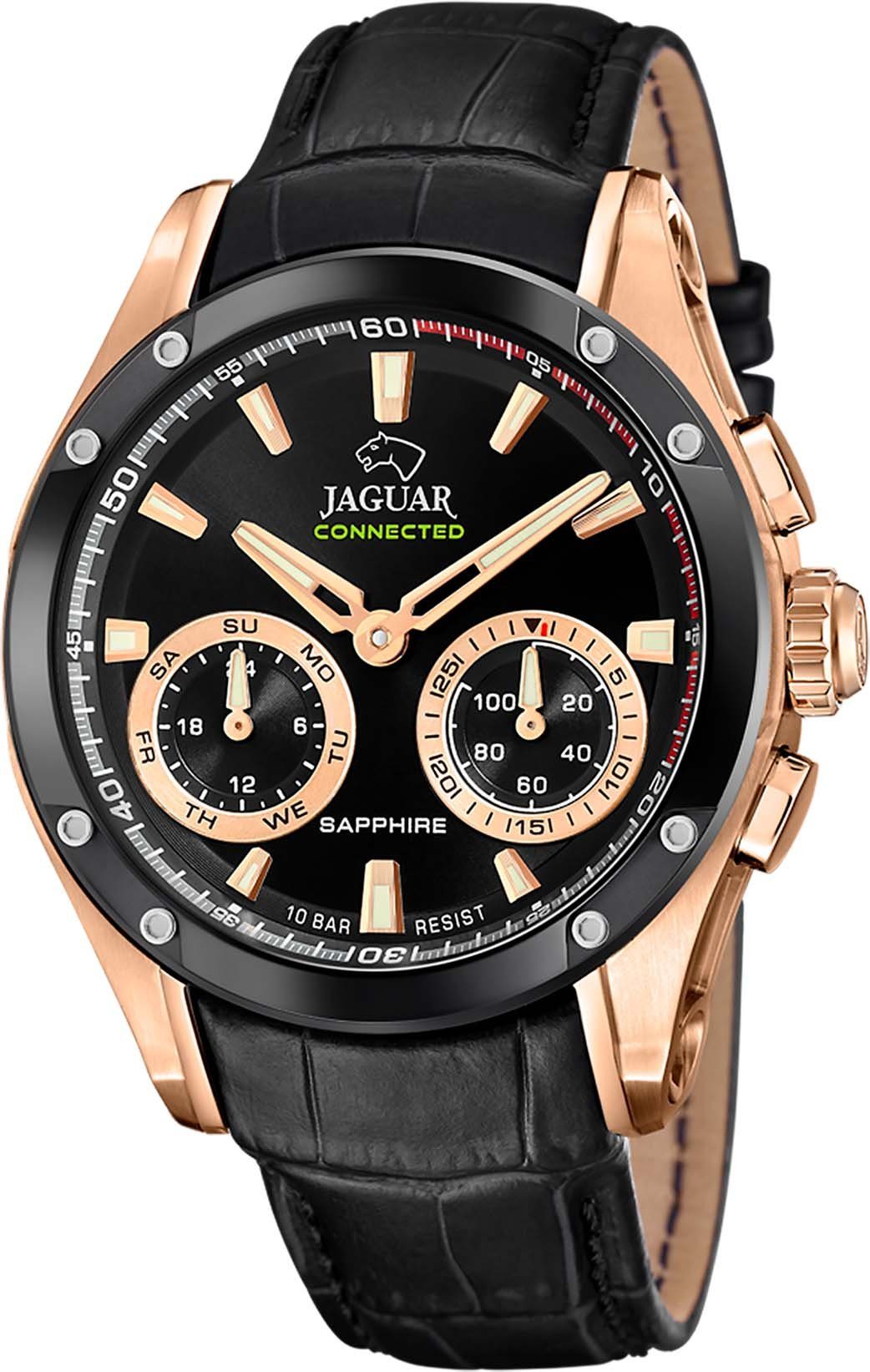 Jaguar Chronograaf Connected, J959/1 Polshorloge, quartz, herenhorloge, saffierglas,...