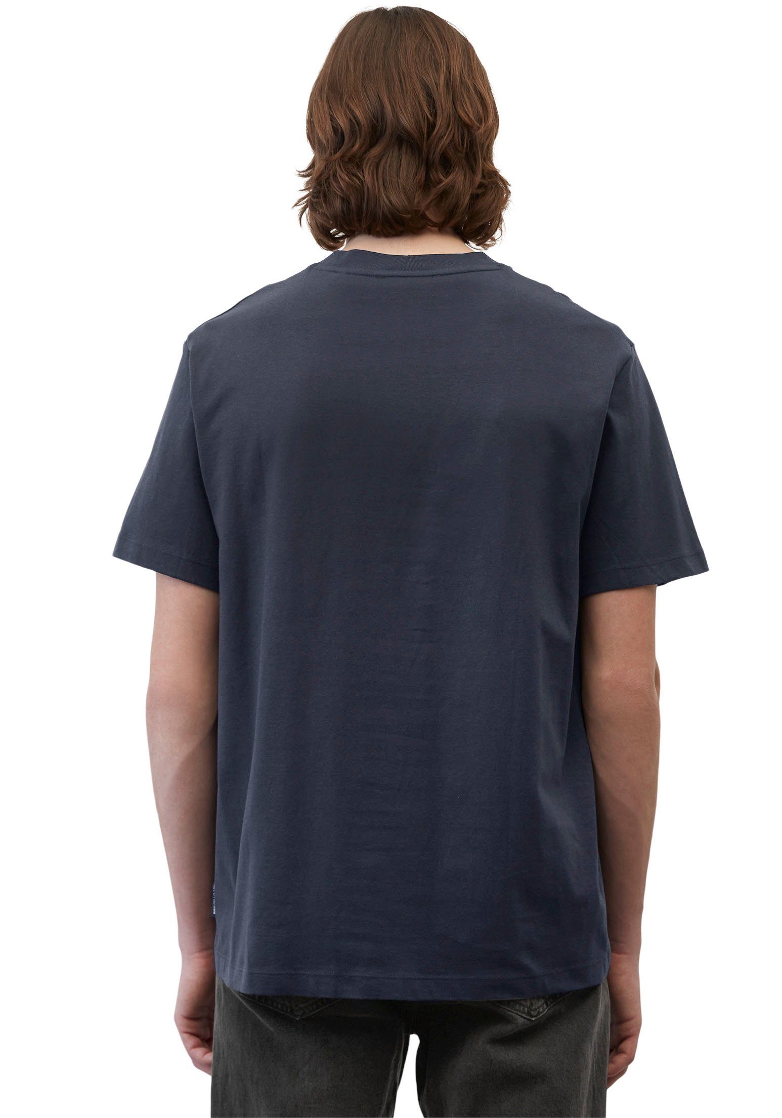 Marc O'Polo DENIM T-shirt met labeling vooraan in het midden