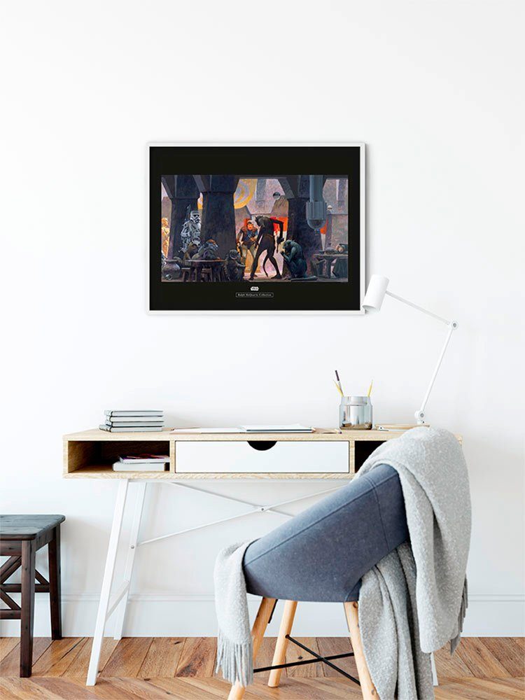 Komar Wanddecoratie Star Wars Classic RMQ Mos Eisley Streets Wanddecoratie voor de kinderkamer - zonder lijst (1 stuk)