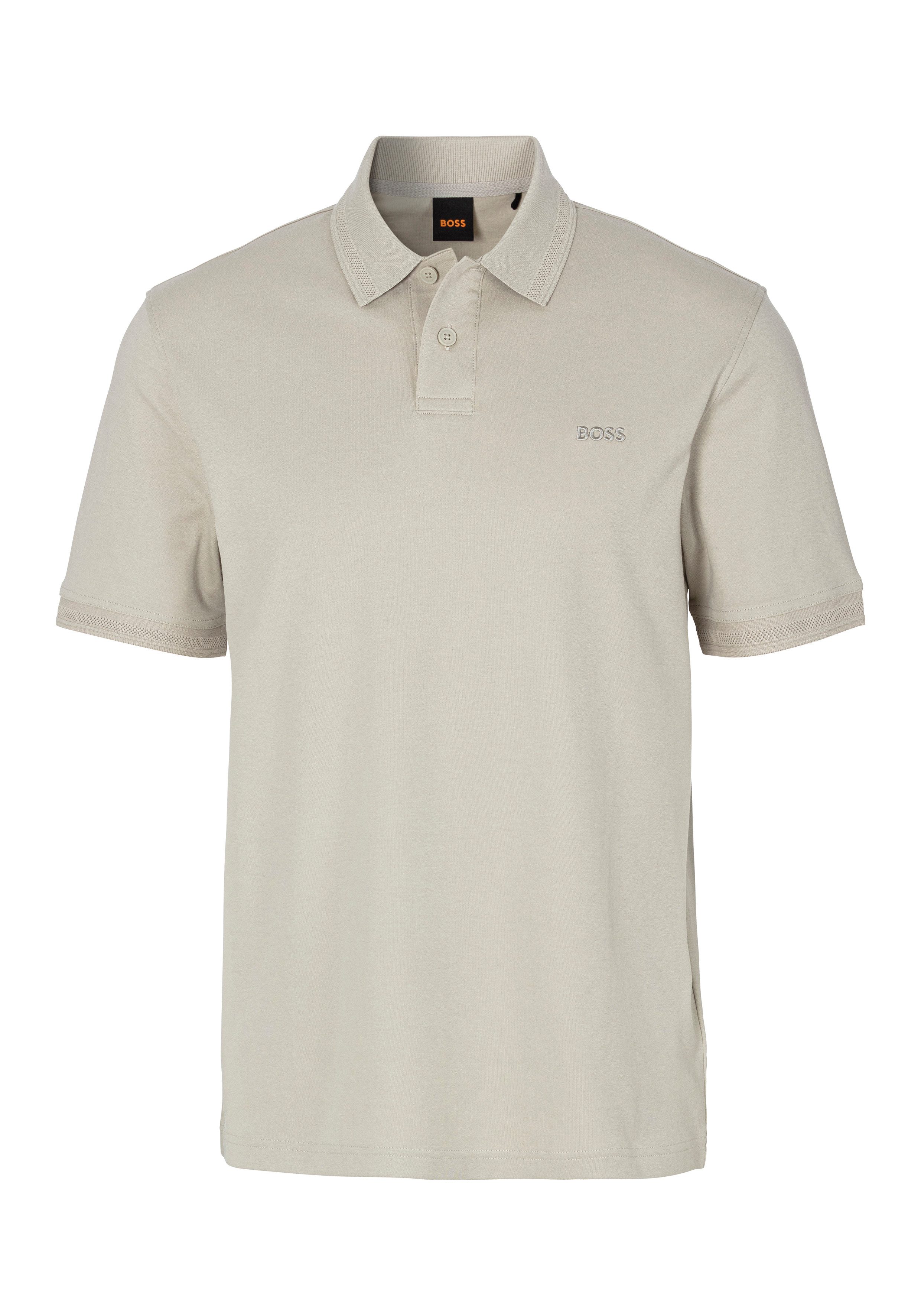 Boss Orange Poloshirt Pe_Interlock met een polokraag