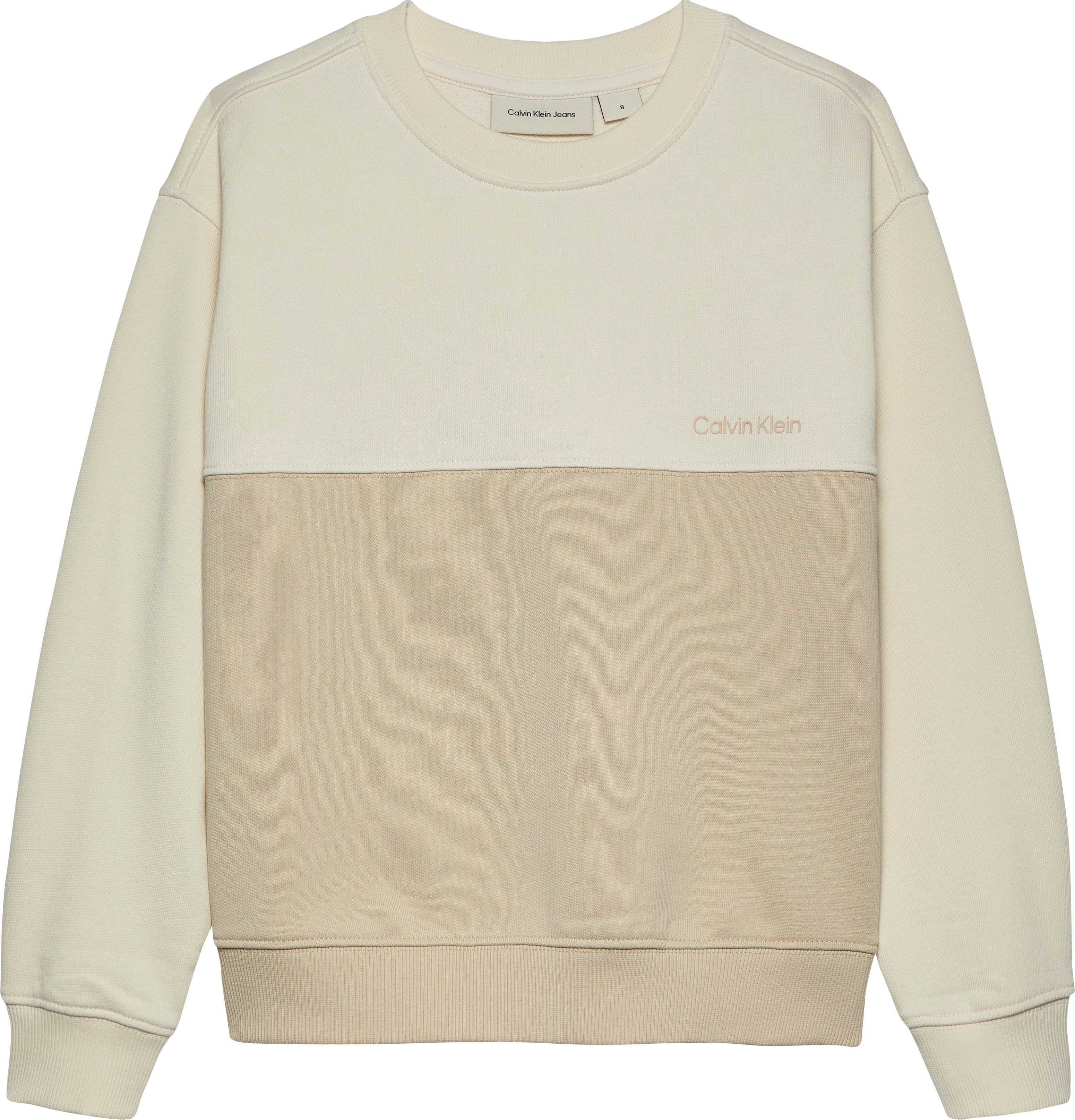 Calvin Klein Sweatshirt COLOR BLOCK TERRY CN in colourblocking-stijl
