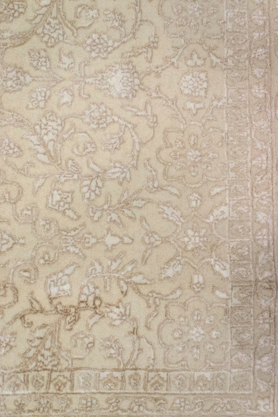 morgenland Wollen kleed Täbriz vloerkleed met de hand geknoopt beige